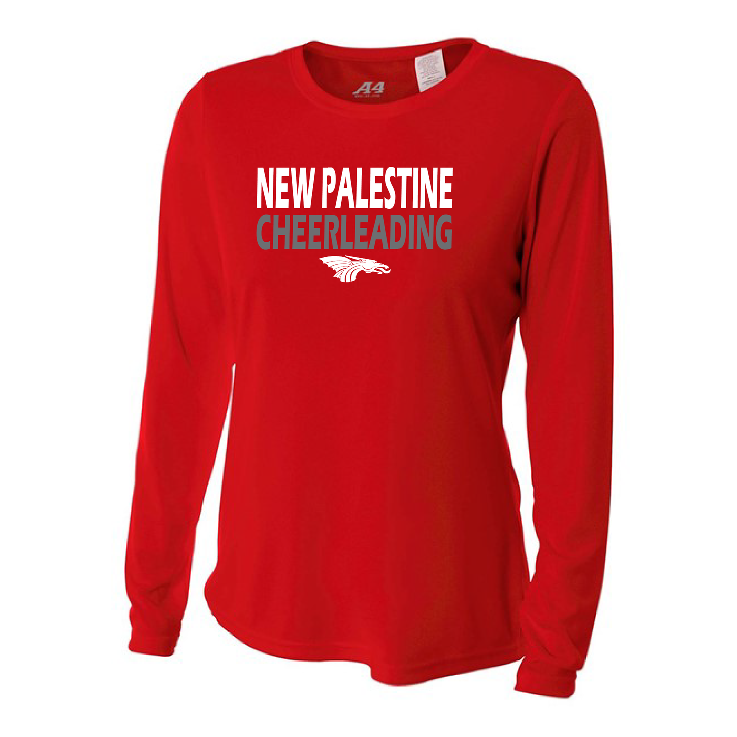 Womens L/S T-Shirt - New Palestine Cheerleading2