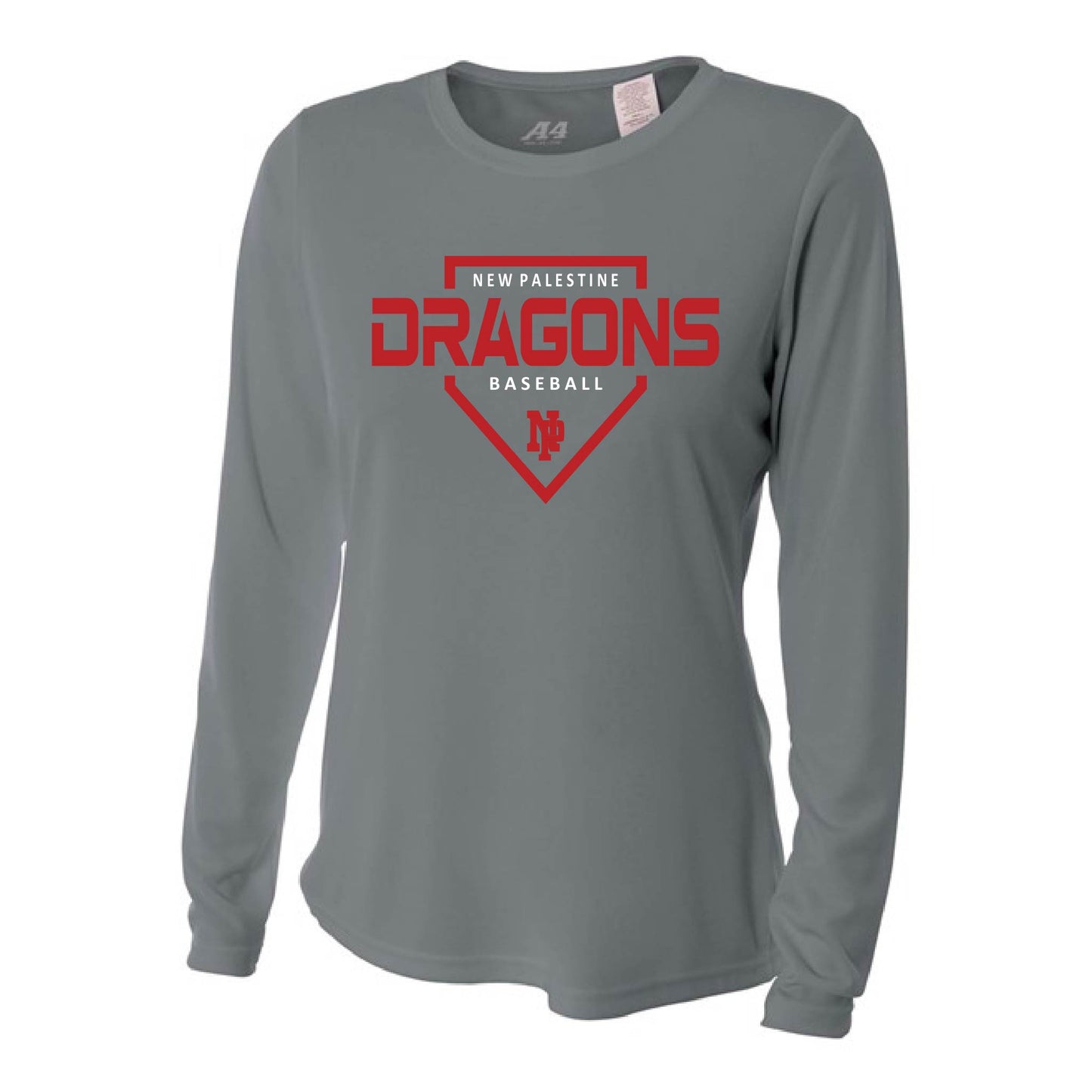 Womens L/S T-Shirt - DRAGONS Baseball