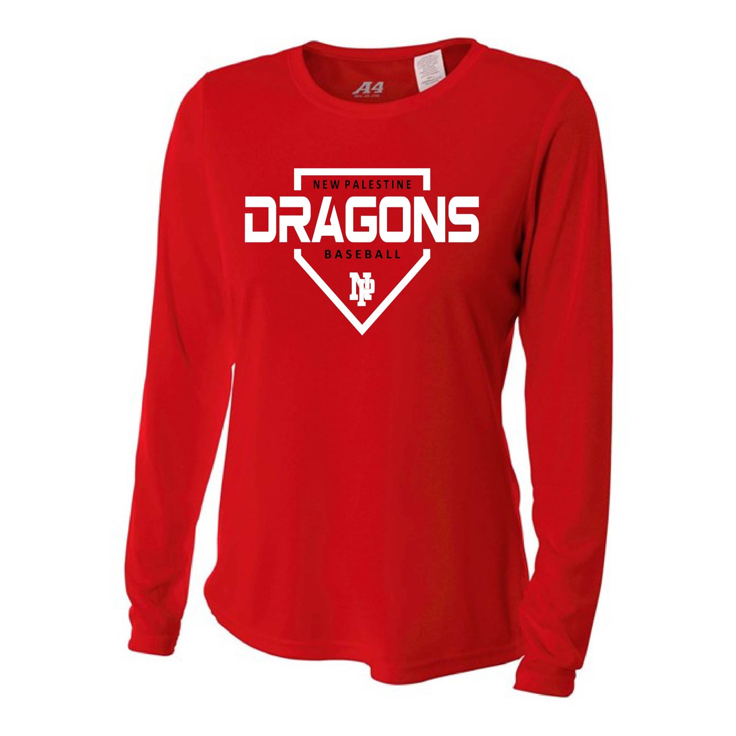 Womens L/S T-Shirt - DRAGONS Baseball