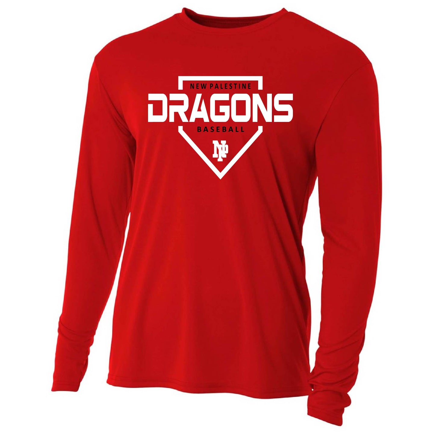 Mens L/S T-Shirt - DRAGONS Baseball