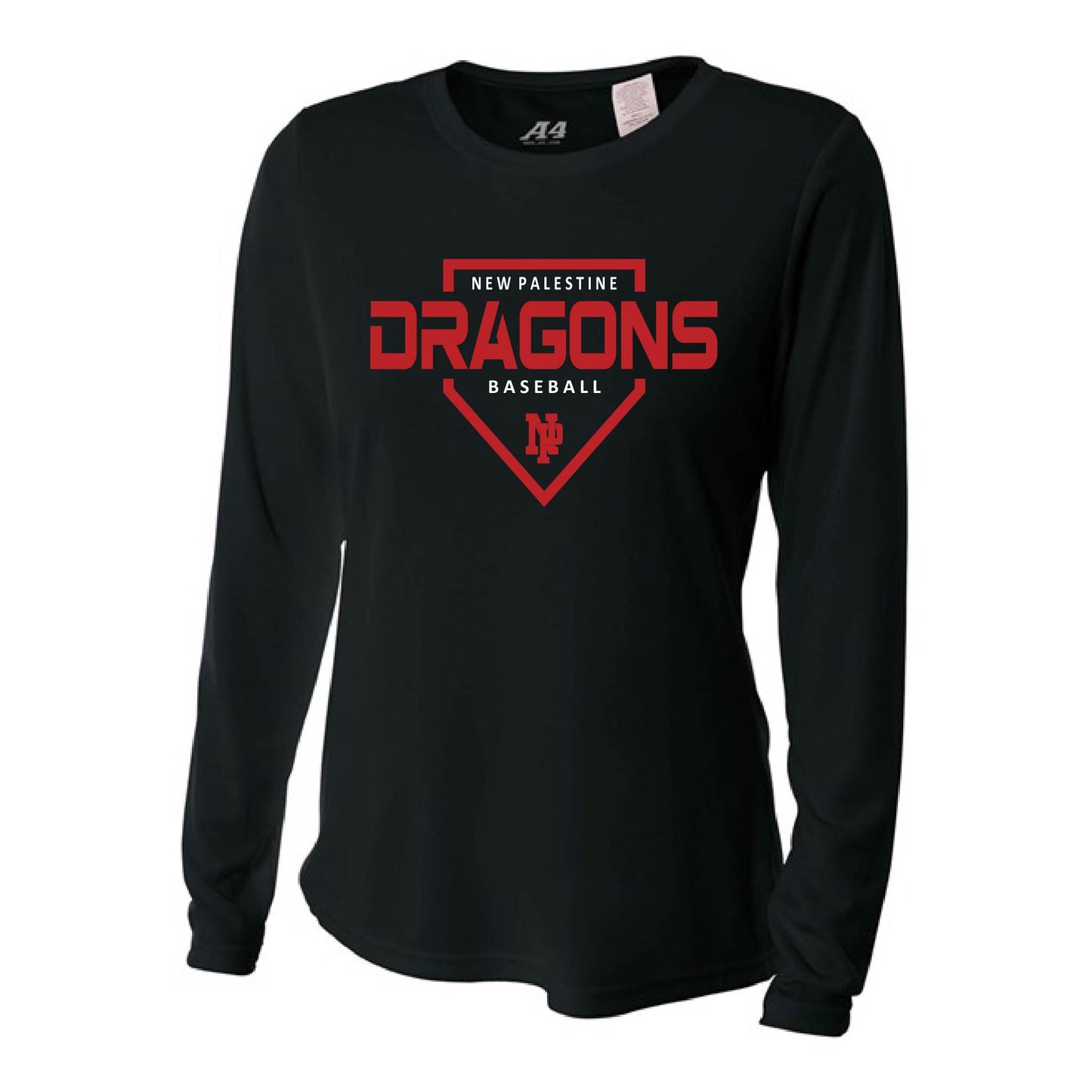 Womens L/S T-Shirt - DRAGONS Baseball