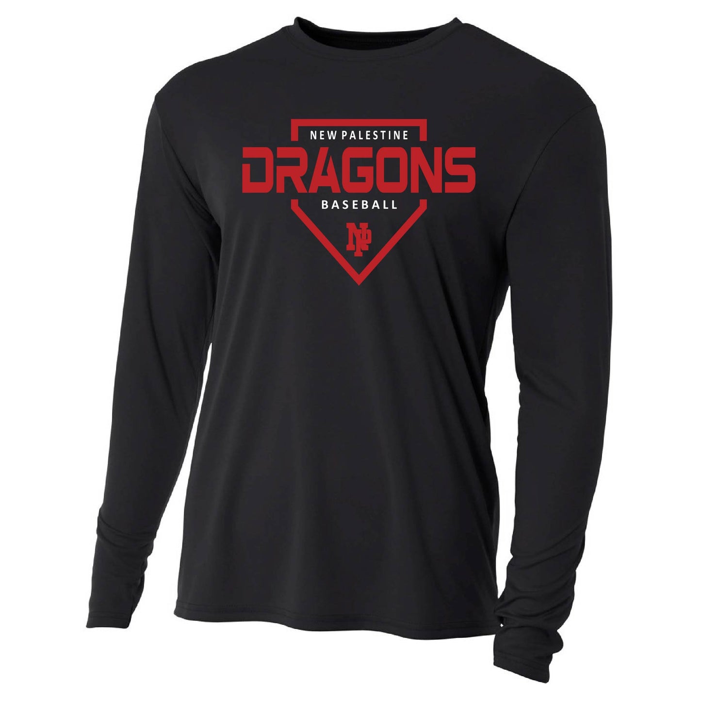 Mens L/S T-Shirt - DRAGONS Baseball