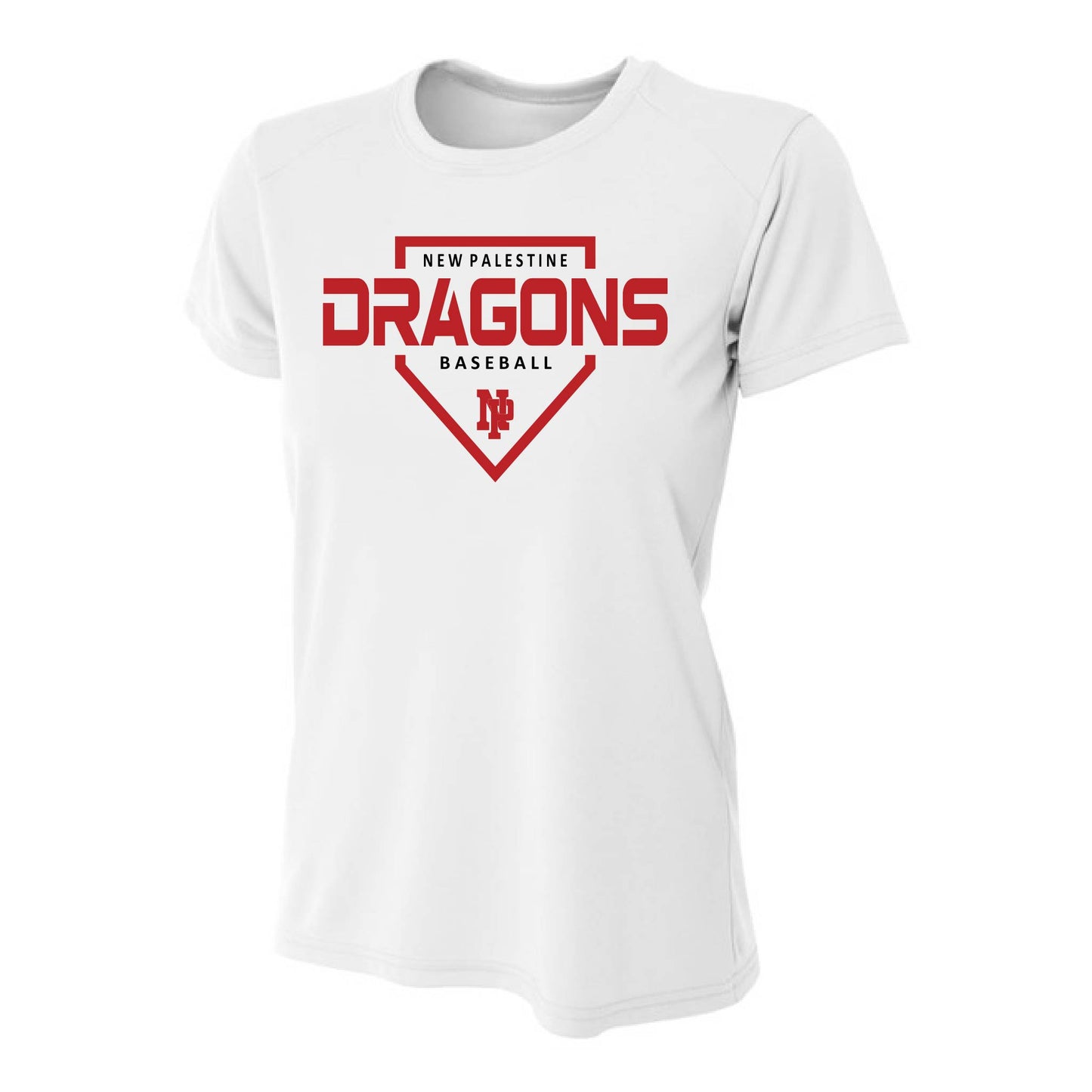 Womens S/S T-Shirt - DRAGONS Baseball