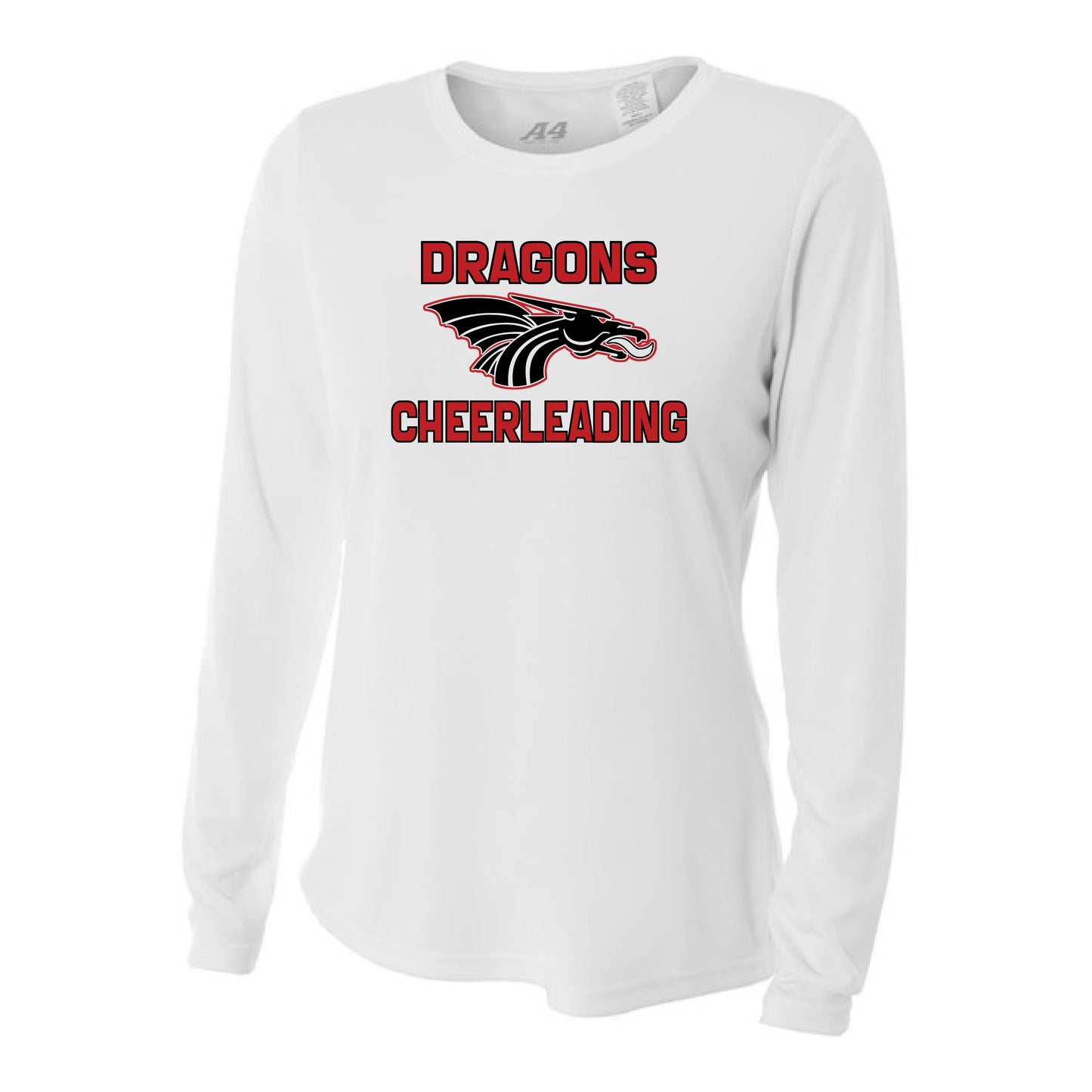 Womens L/S T-Shirt - Dragons Cheerleading