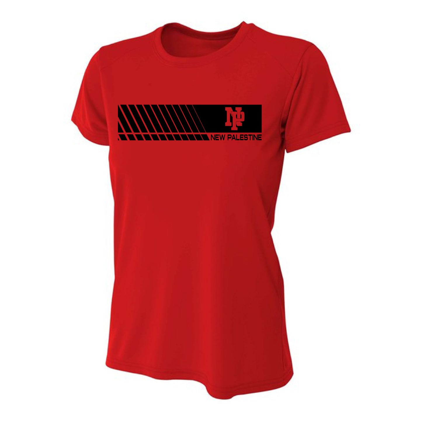 Womens S/S T-Shirt - NP Faded Stripe
