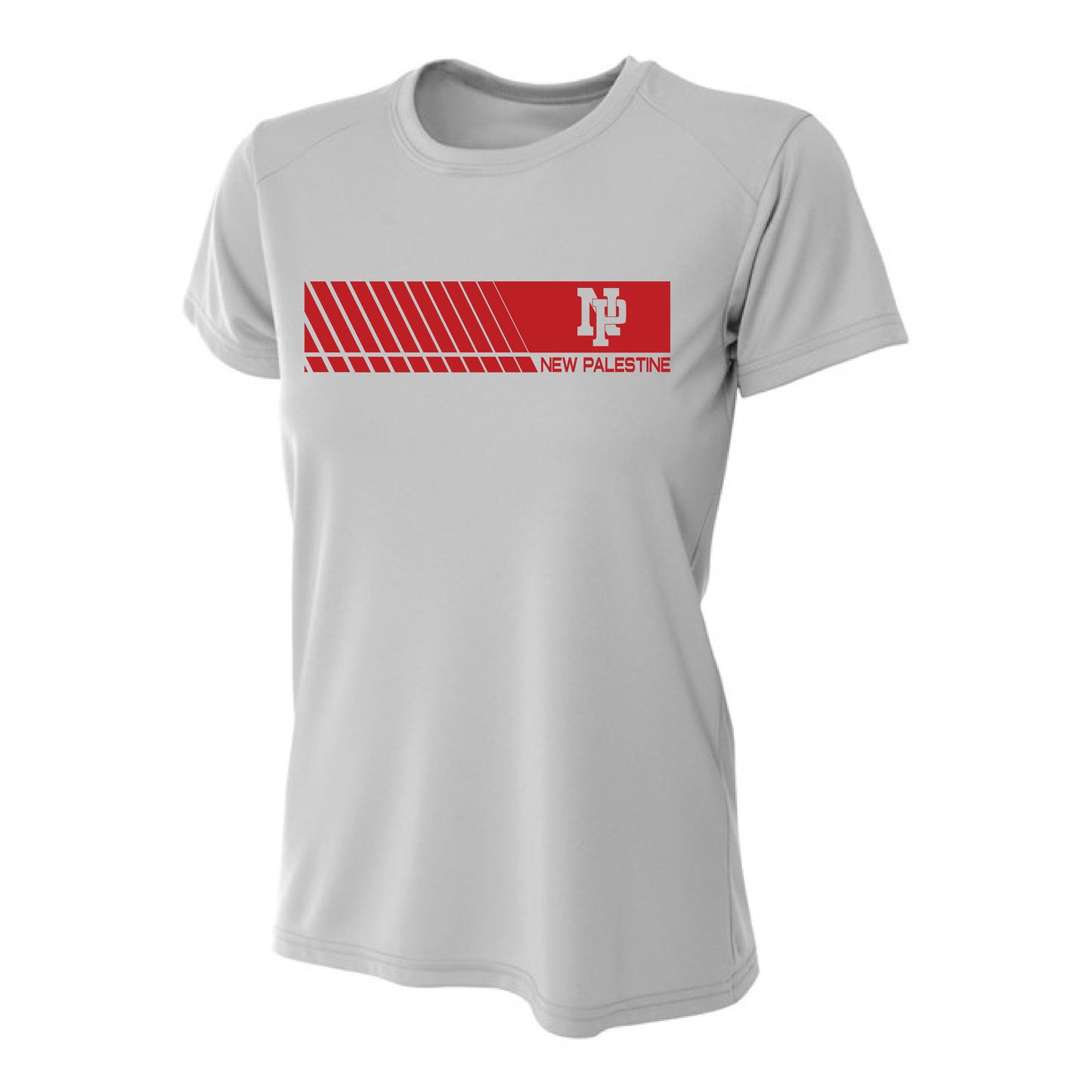 Womens S/S T-Shirt - NP Faded Stripe