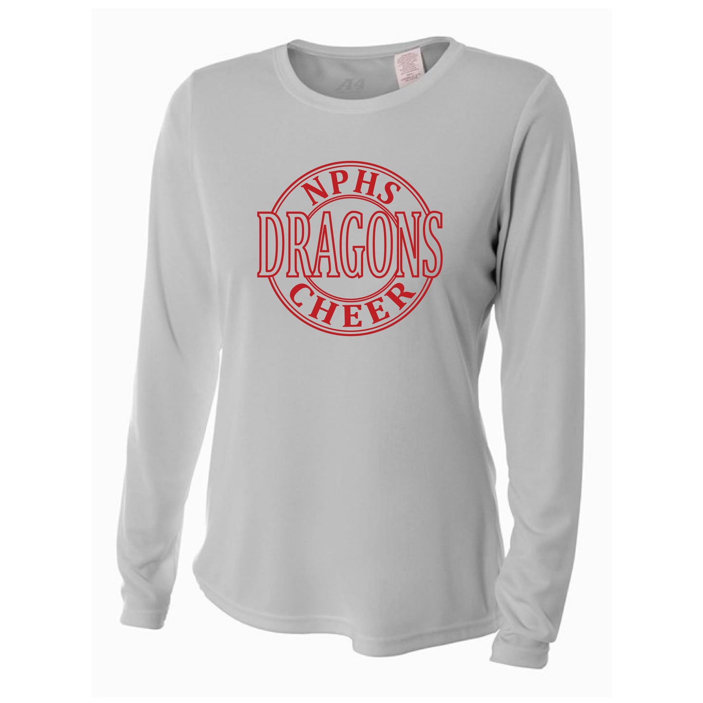 Womens L/S T-Shirt - Dragons Cheer Circle