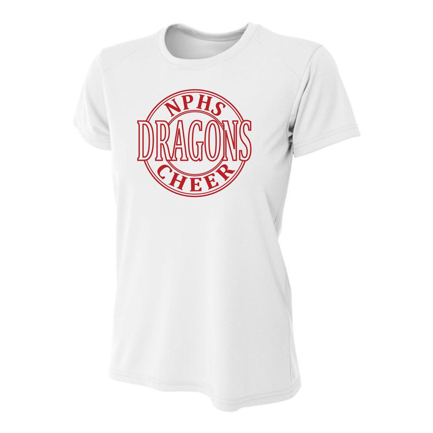 Womens S/S T-Shirt - Dragons Cheer Circle