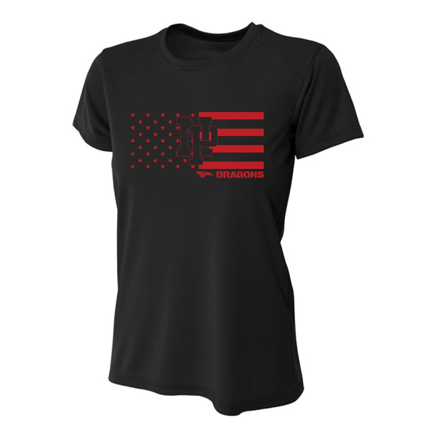 Womens S/S T-Shirt - NP Stars-N-Stripes
