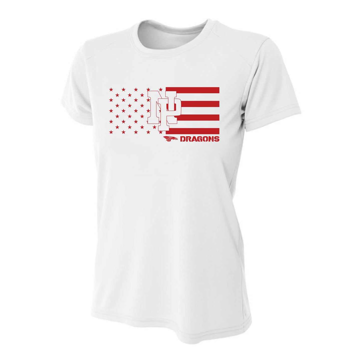 Womens S/S T-Shirt - NP Stars-N-Stripes