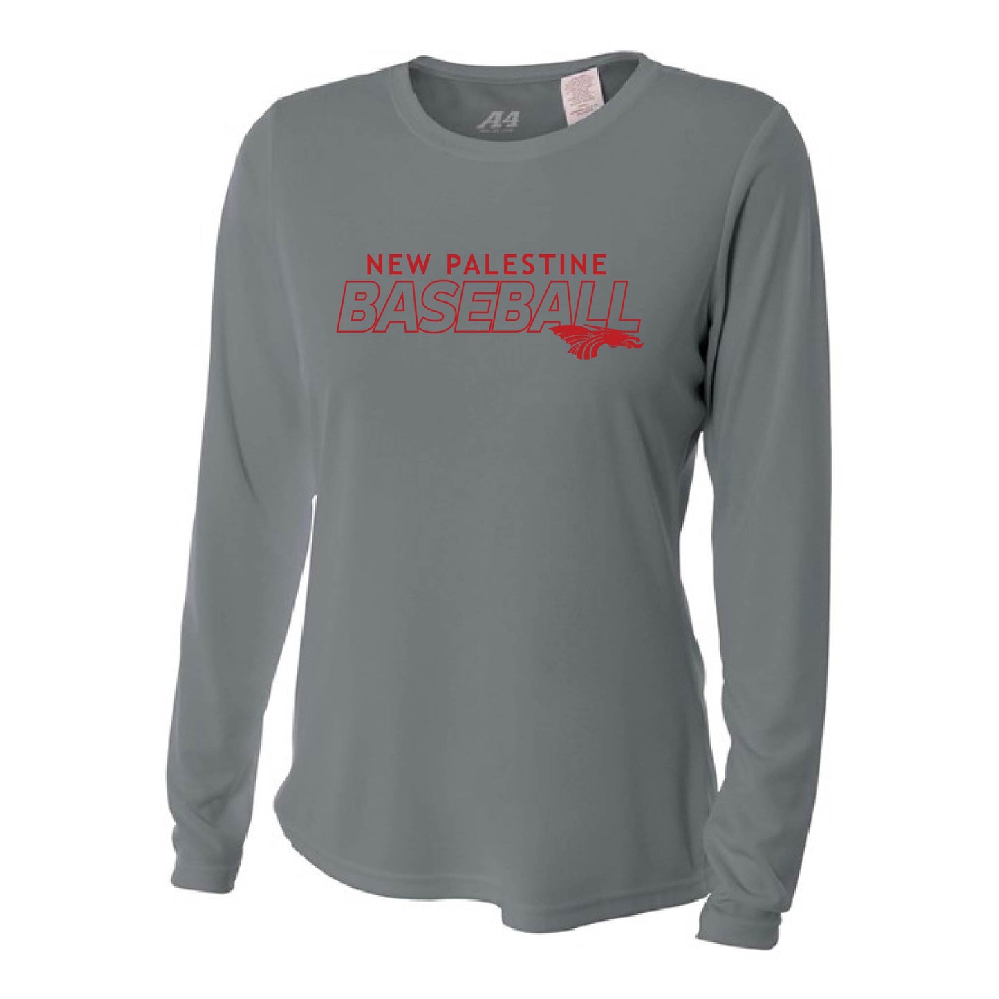 Womens L/S T-Shirt - NP Baseball Outlined