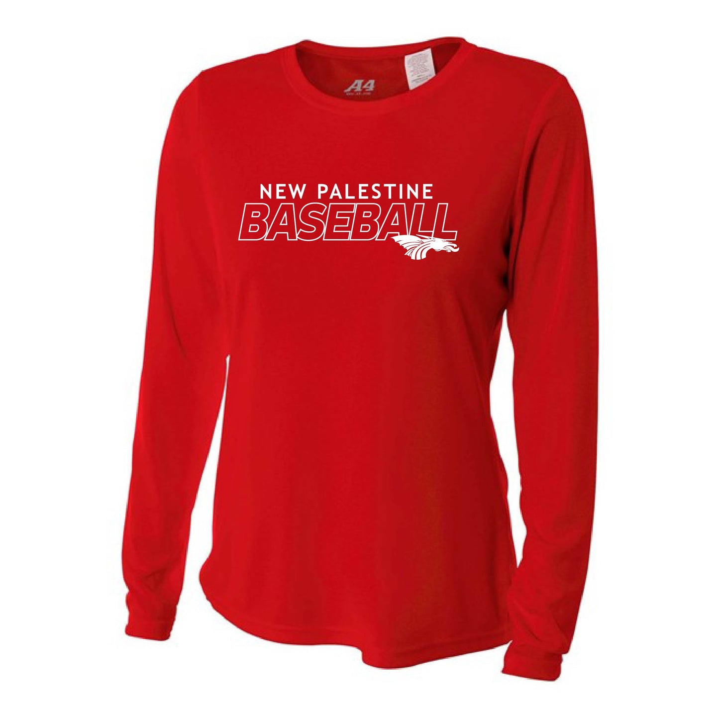 Womens L/S T-Shirt - NP Baseball Outlined