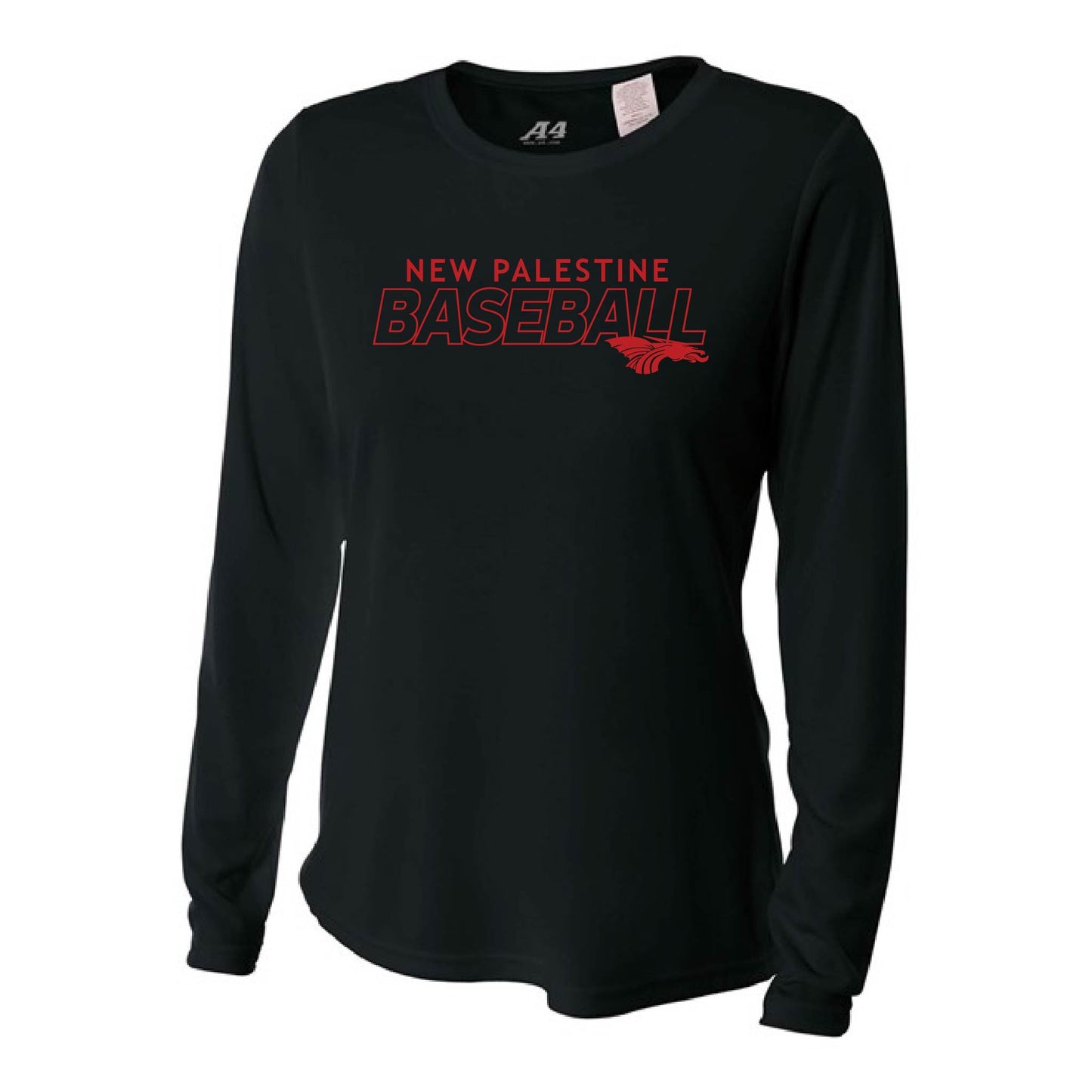 Womens L/S T-Shirt - NP Baseball Outlined