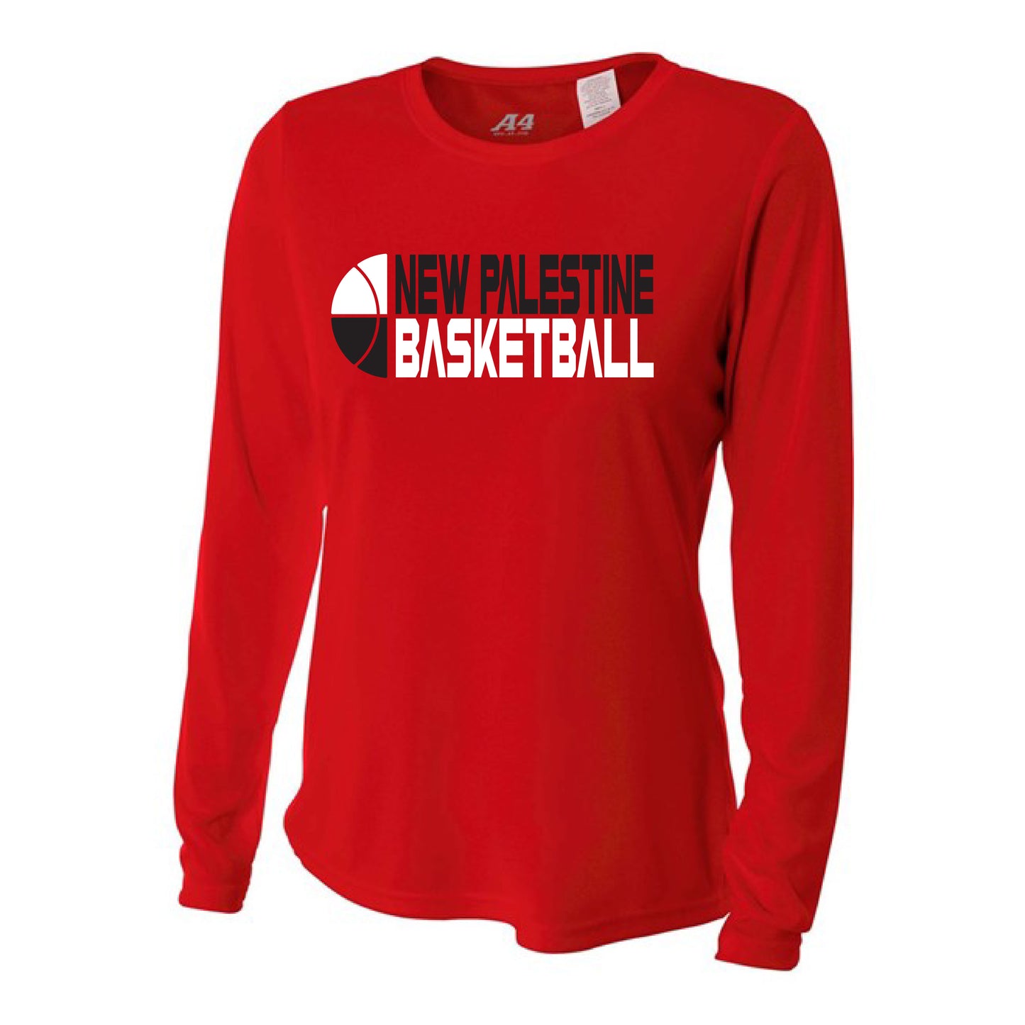 Womens L/S T-Shirt - NP Basketball Split