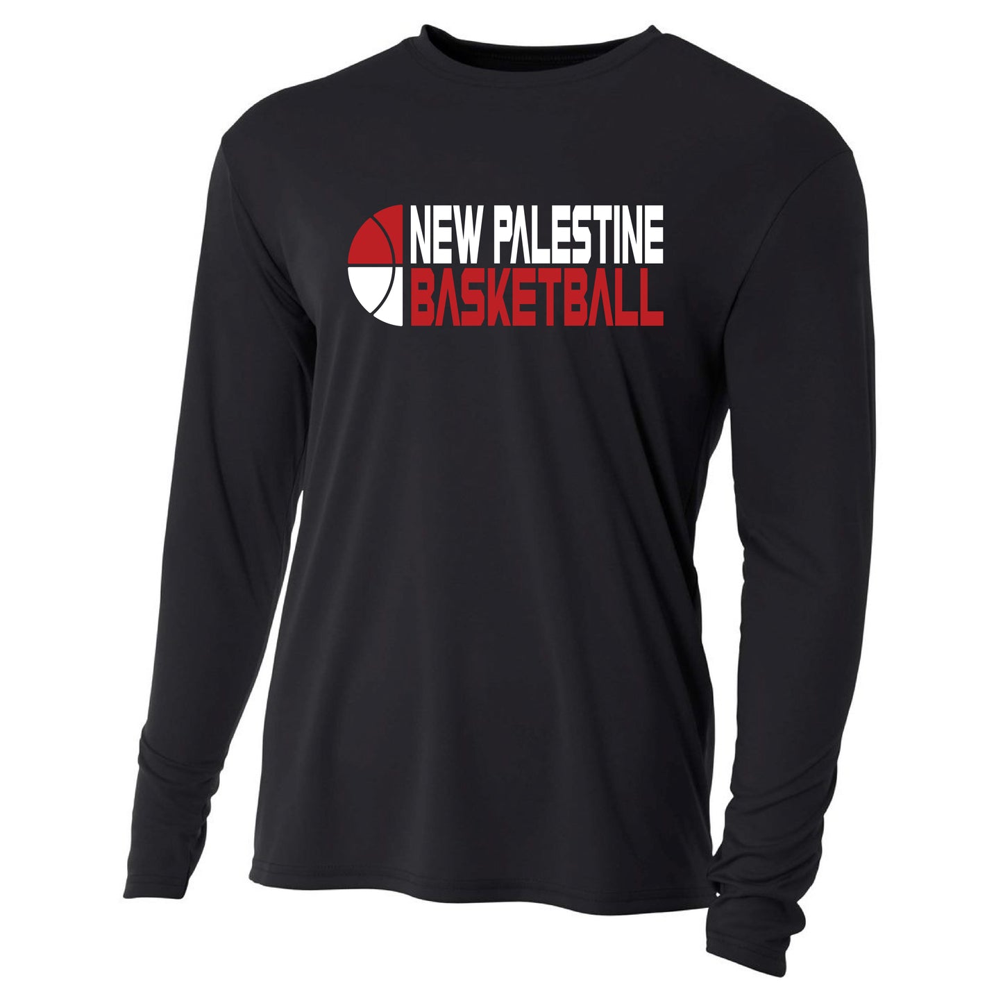 Mens L/S T-Shirt - NP Basketball Split