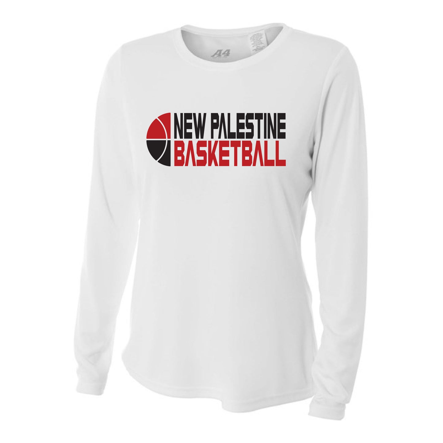 Womens L/S T-Shirt - NP Basketball Split