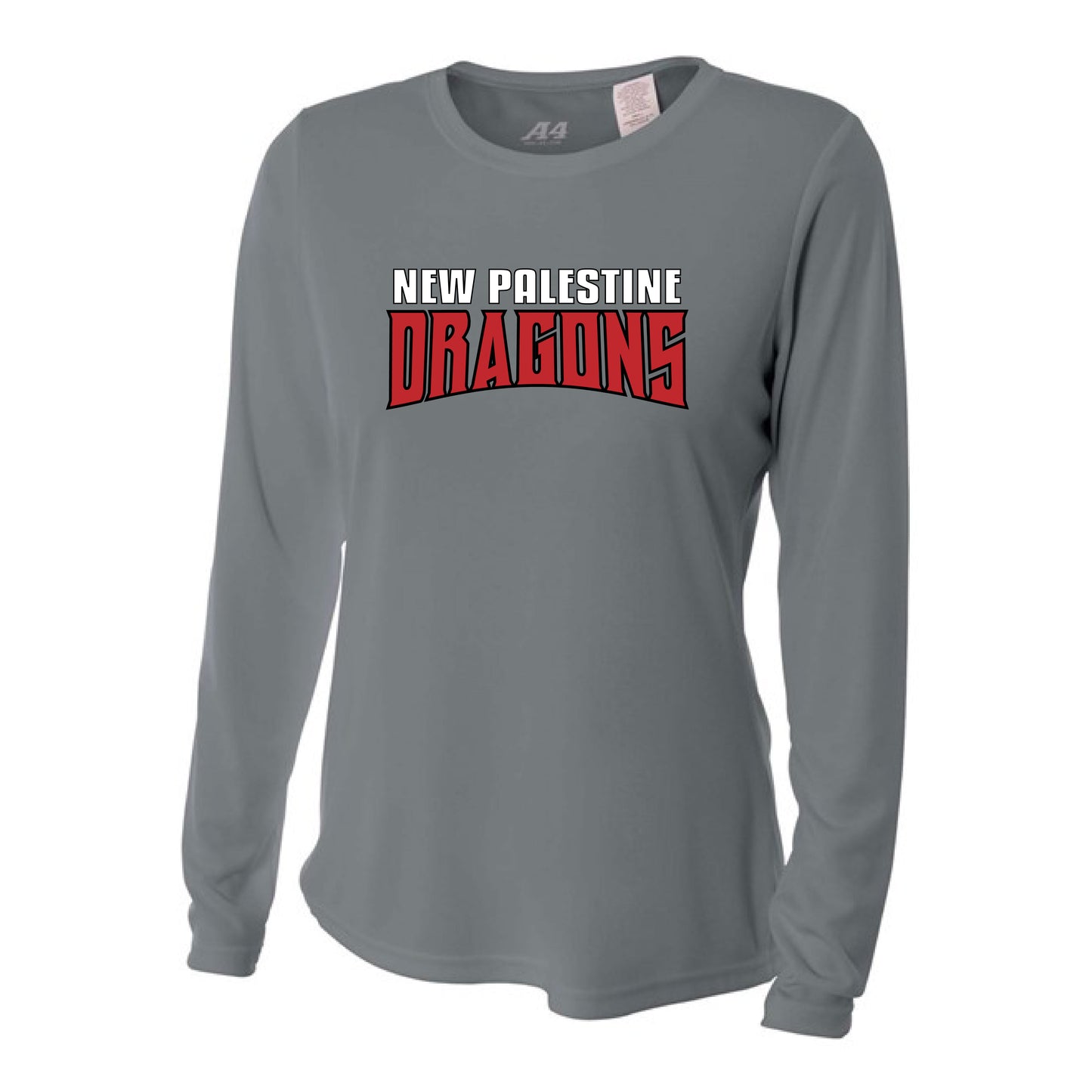 Womens L/S T-Shirt - New Palestine Dragons