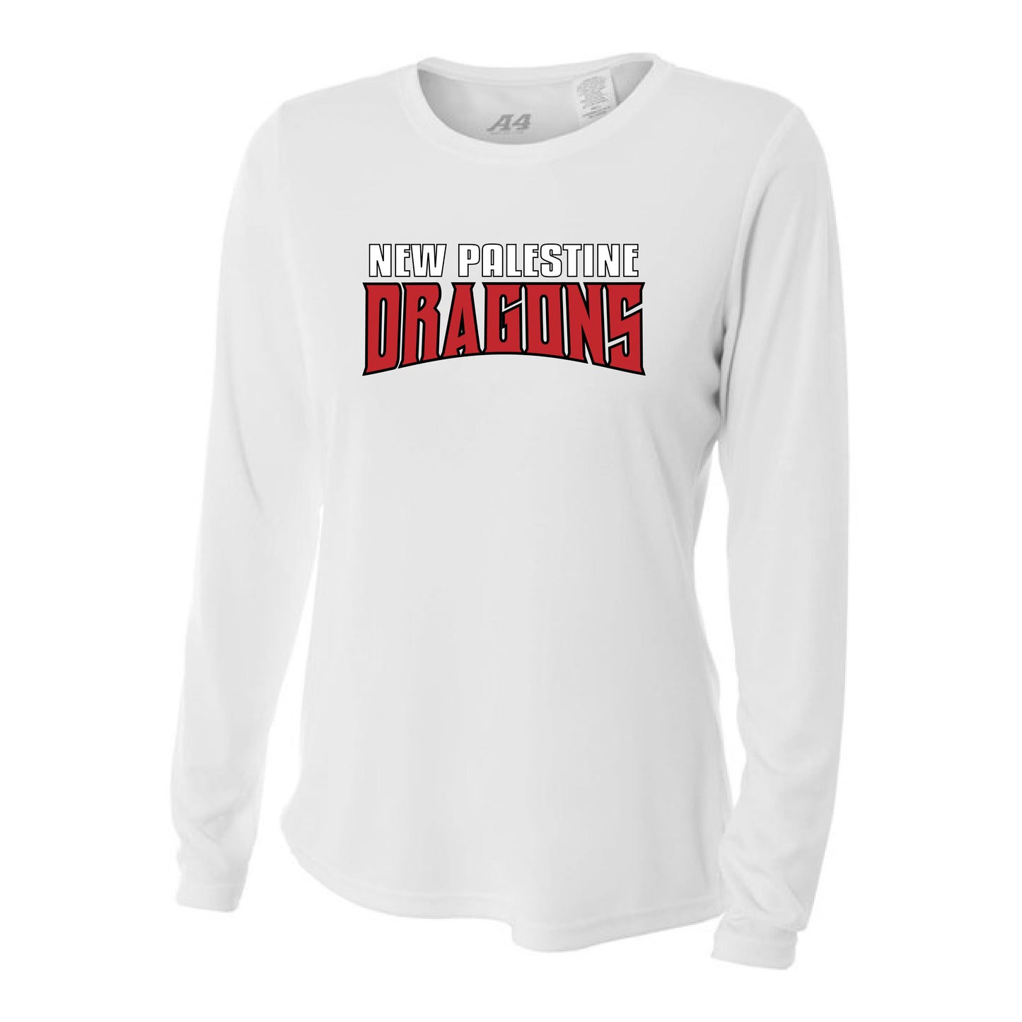 Womens L/S T-Shirt - New Palestine Dragons