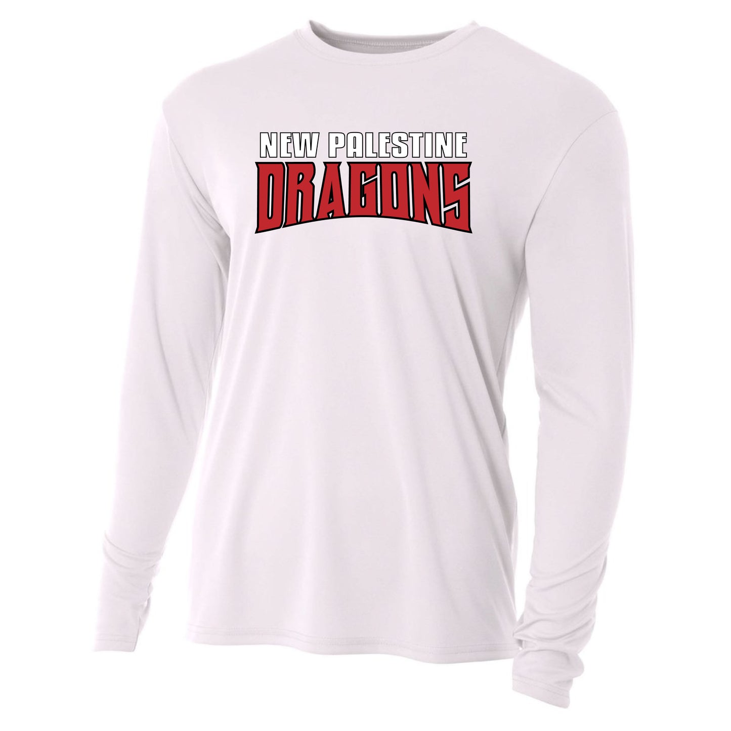 Mens L/S T-Shirt - New Palestine Dragons