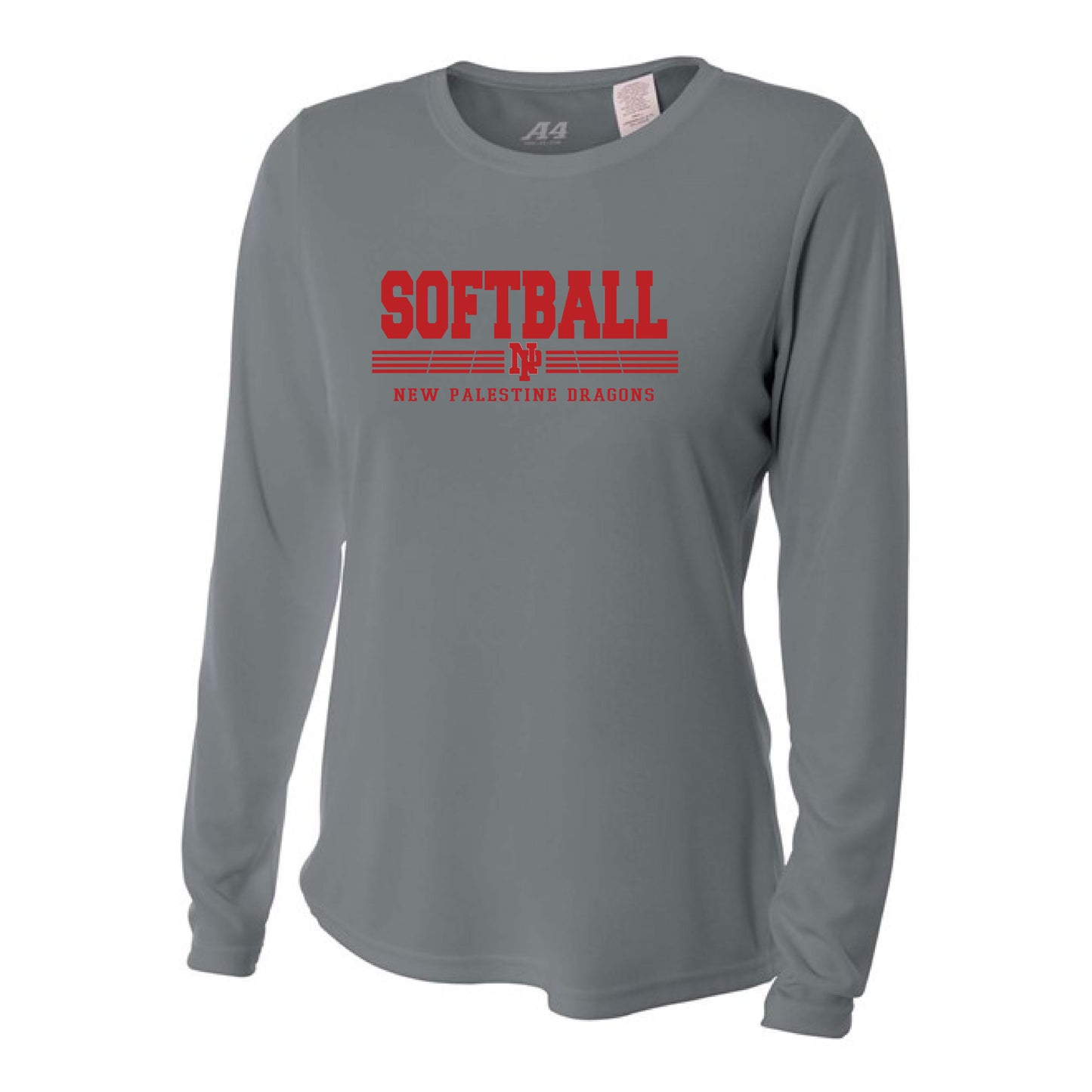 Womens L/S T-Shirt - Dragons Softball