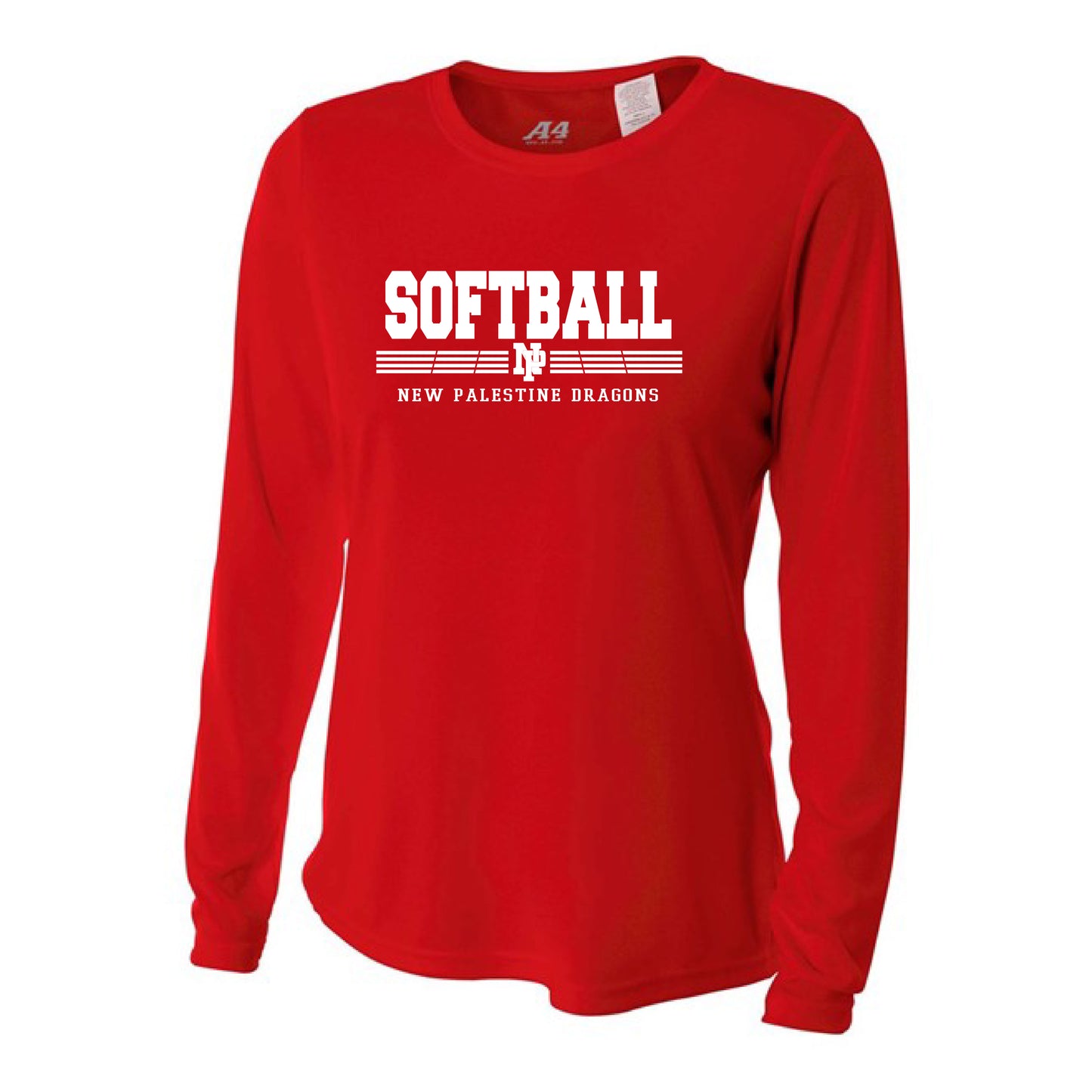 Womens L/S T-Shirt - Dragons Softball