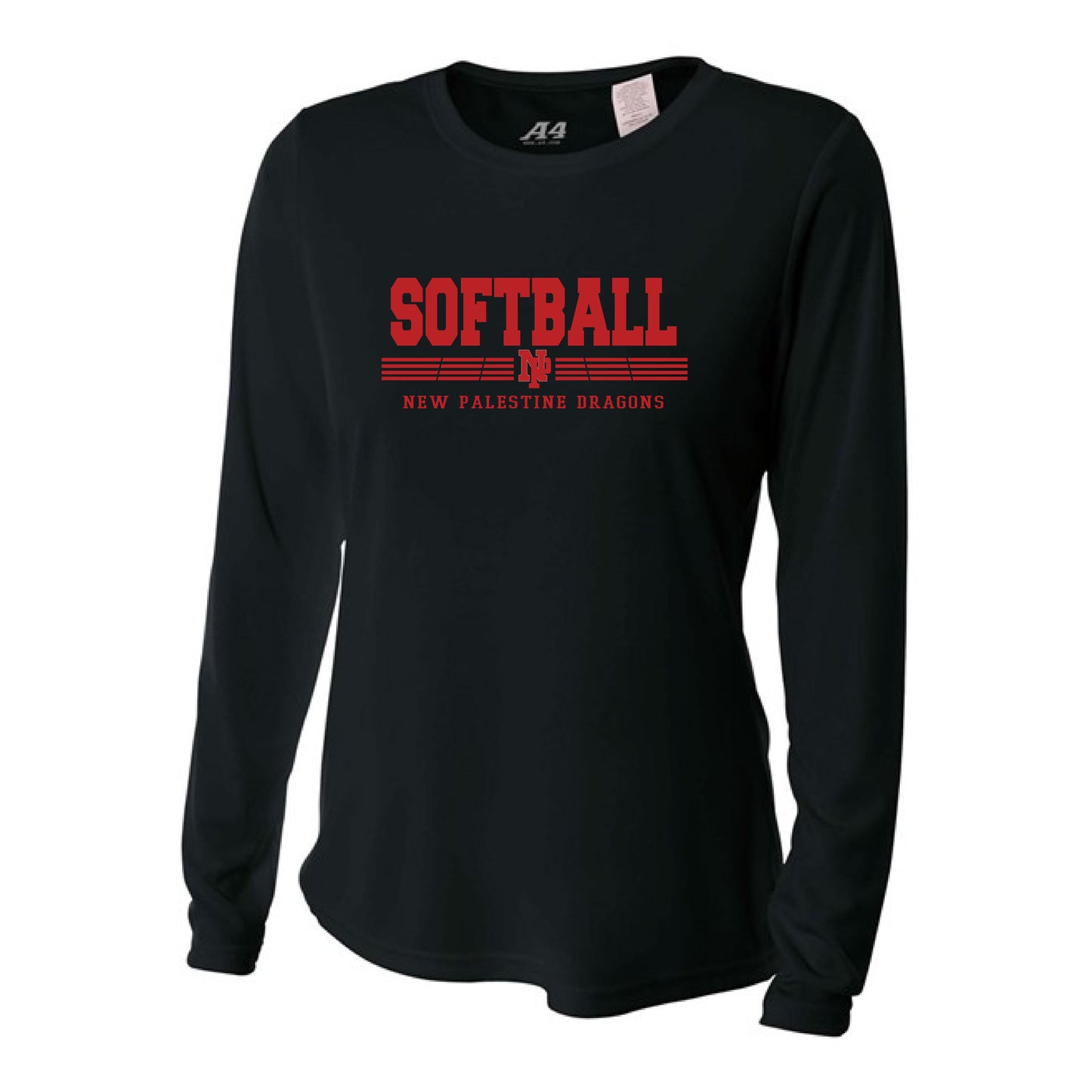 Womens L/S T-Shirt - Dragons Softball