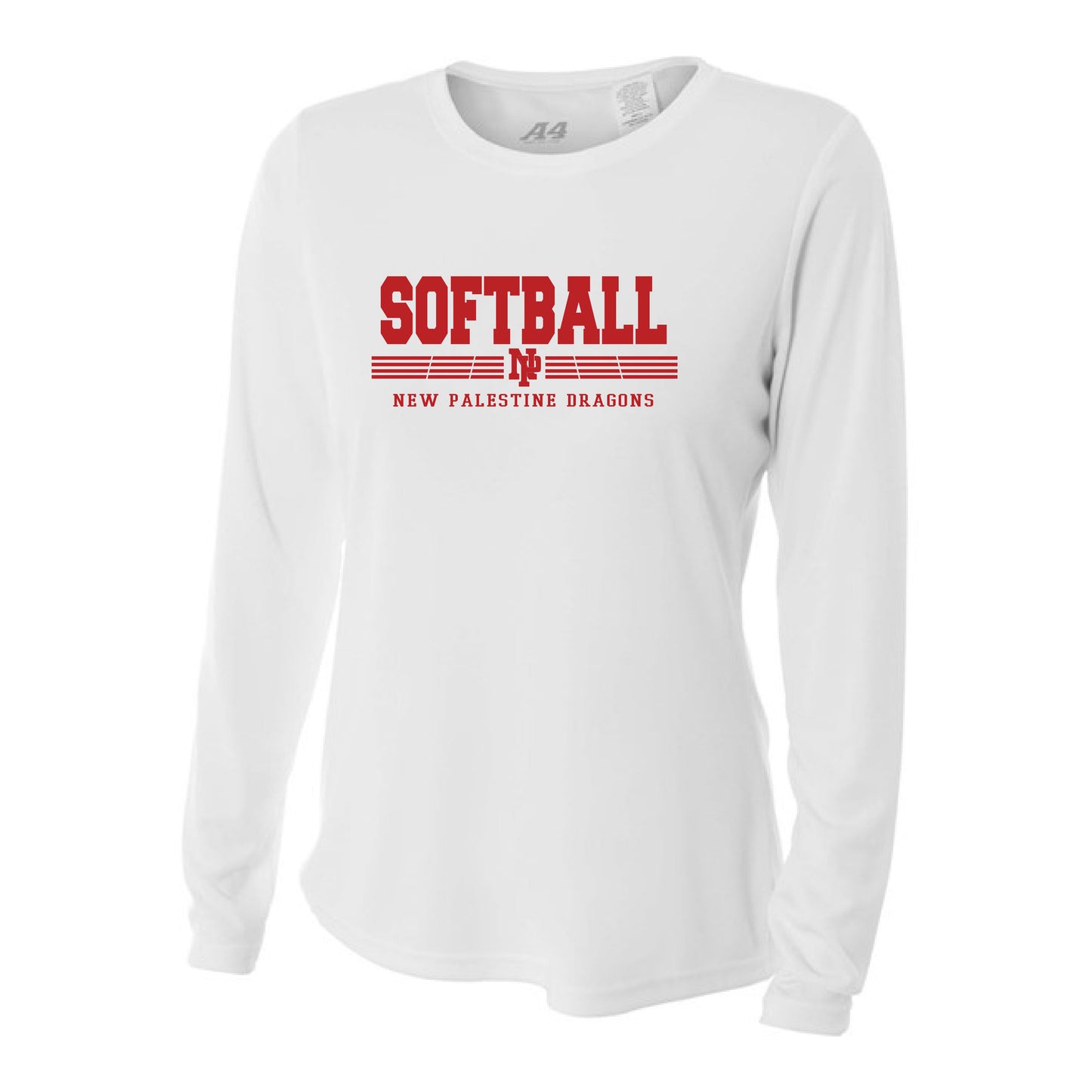 Womens L/S T-Shirt - Dragons Softball