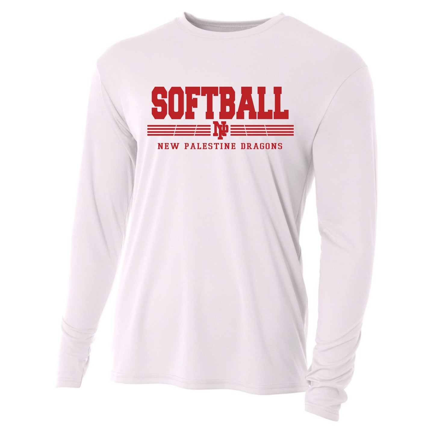 Mens L/S T-Shirt - Dragons Softball