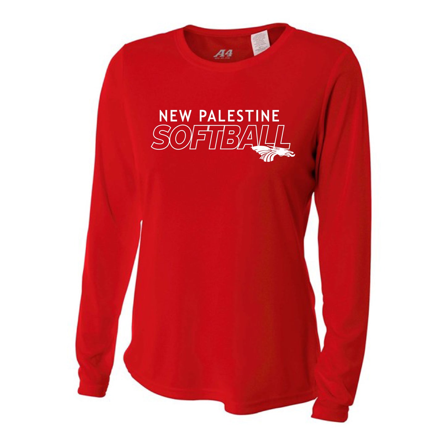 Womens L/S T-Shirt - Dragons Softball3