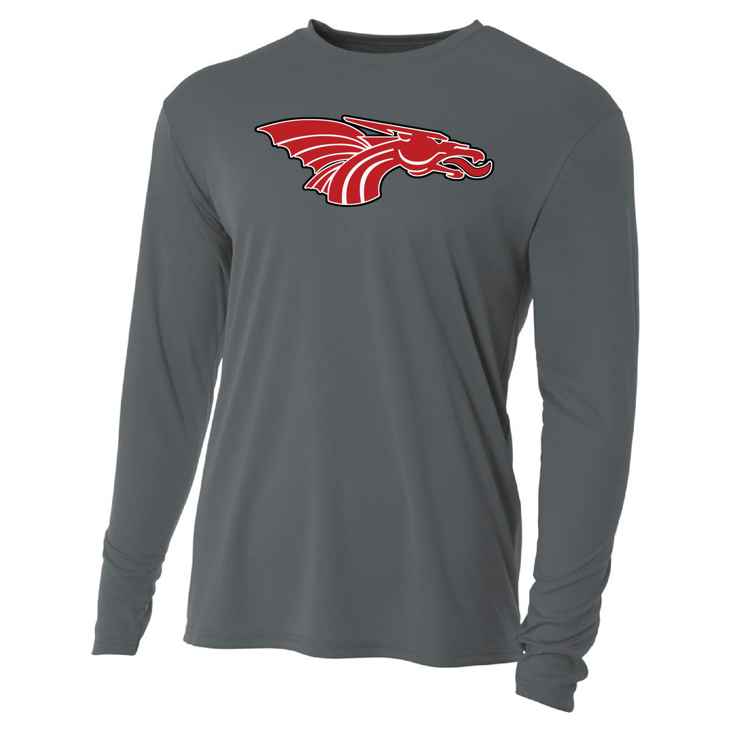 Unisex Youth L/S T-Shirt - Red Dragon Head