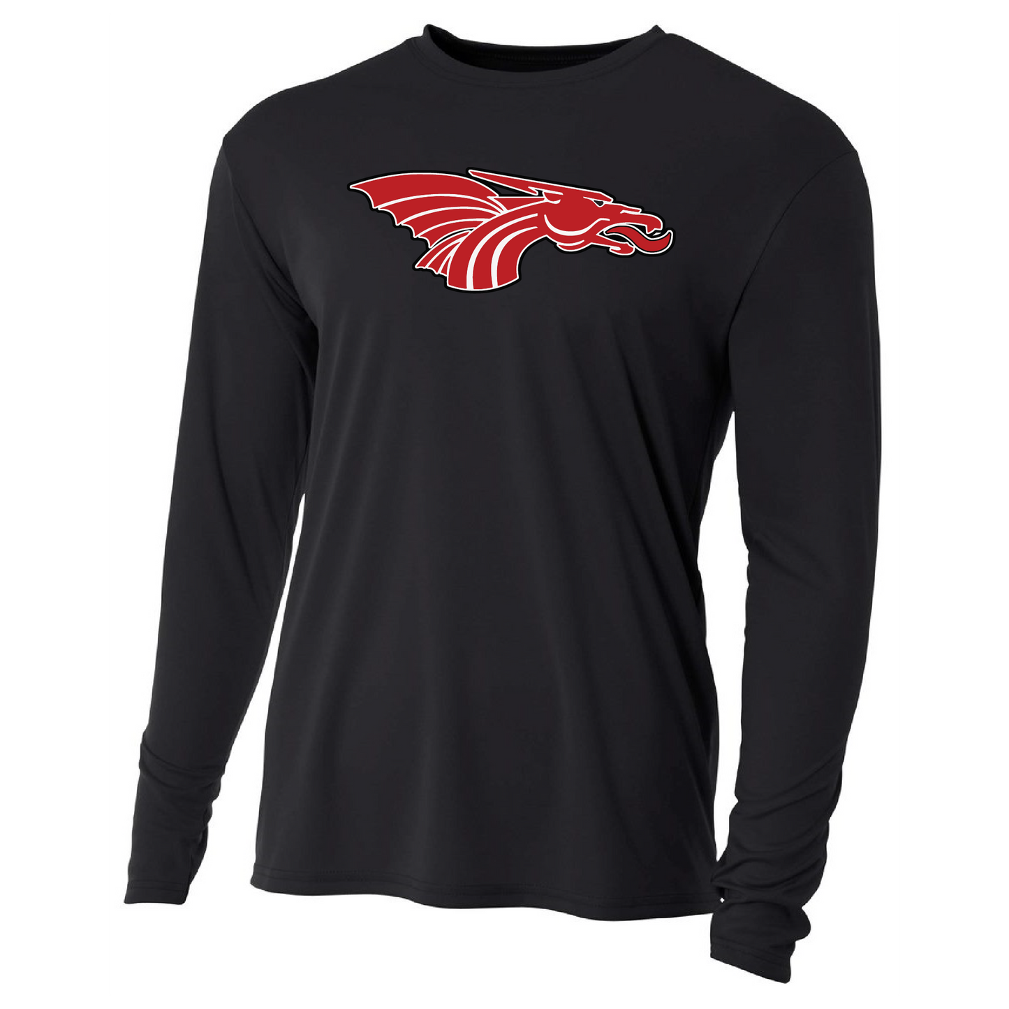Unisex Youth L/S T-Shirt - Red Dragon Head