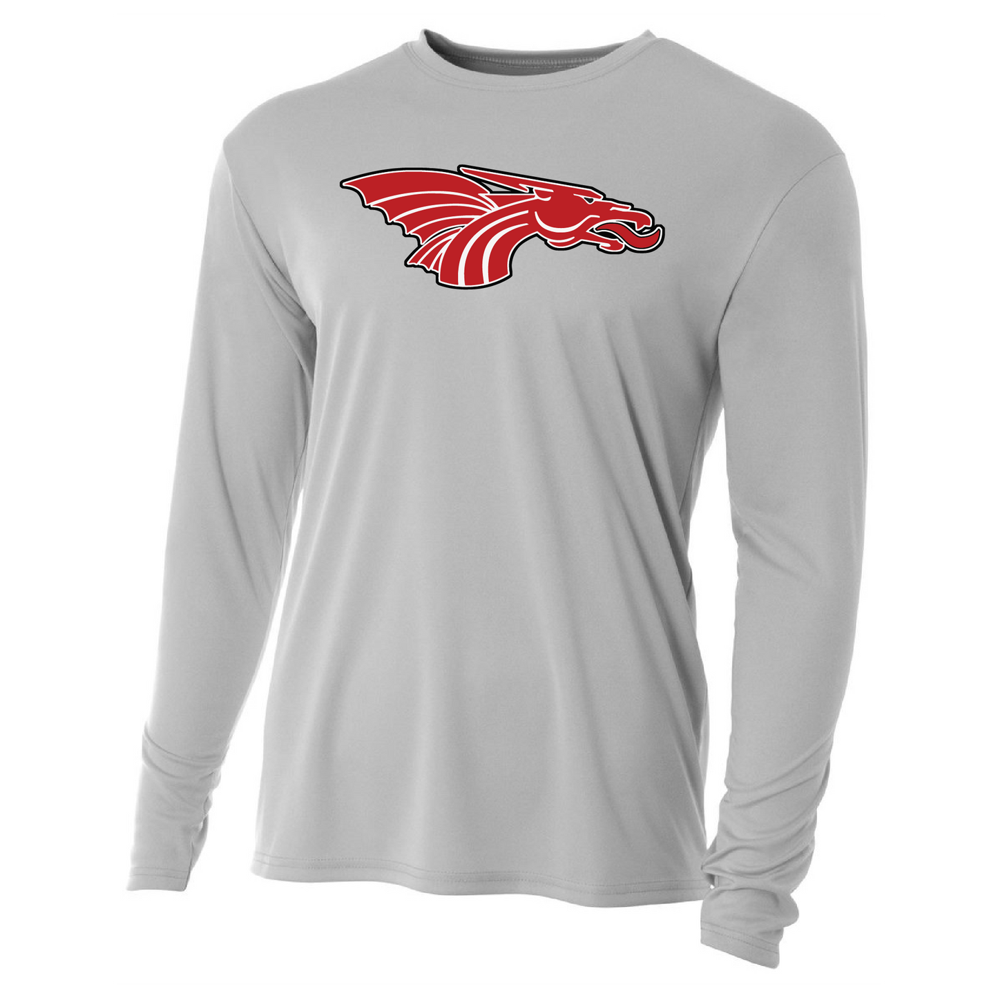 Unisex Youth L/S T-Shirt - Red Dragon Head