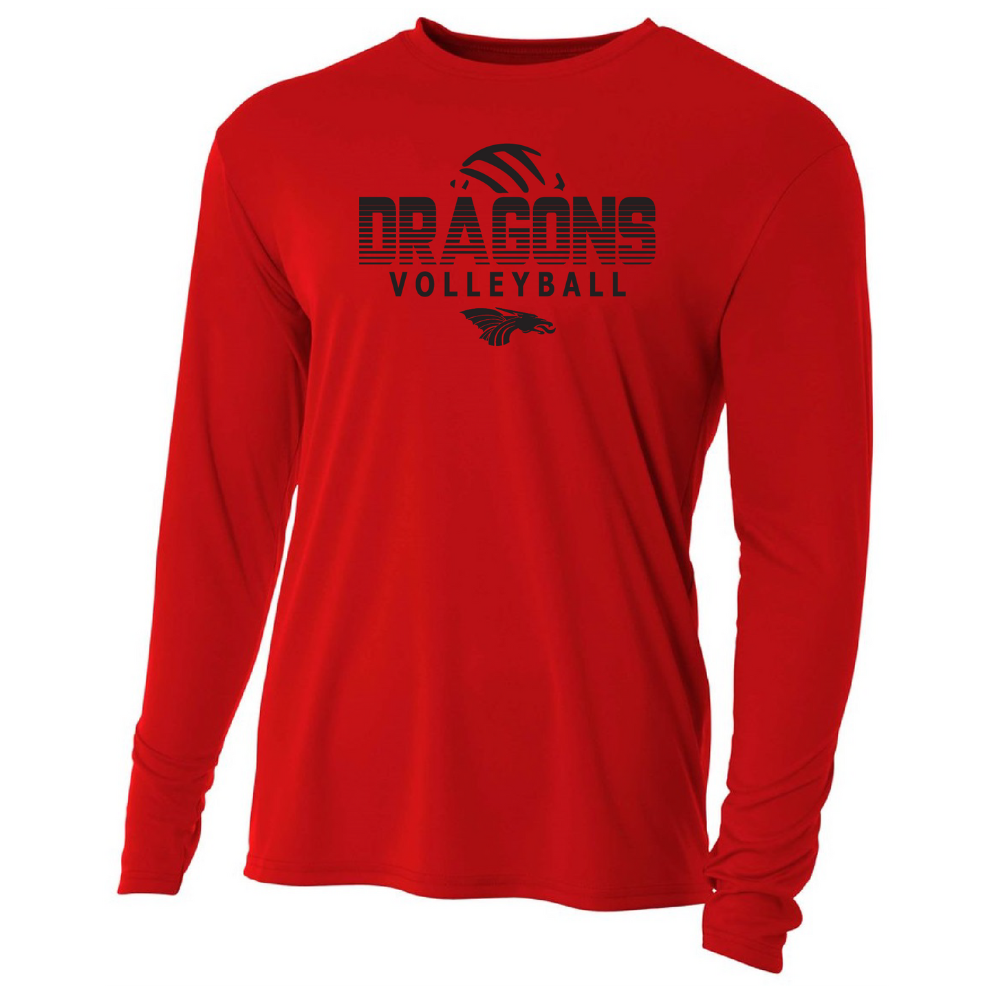 Mens L/S T-Shirt - Dragons Volleyball