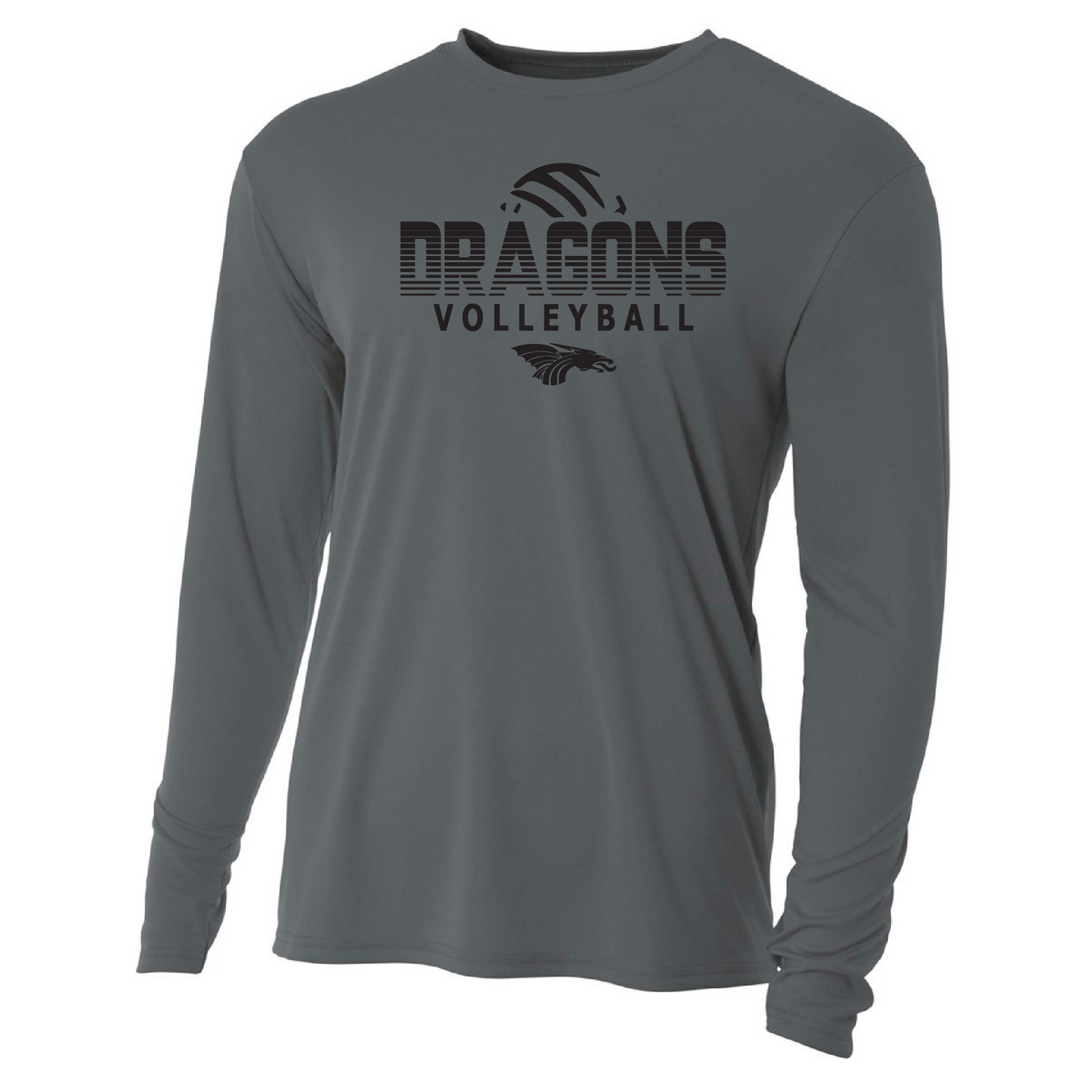 Unisex Youth L/S T-Shirt - Dragons Volleyball