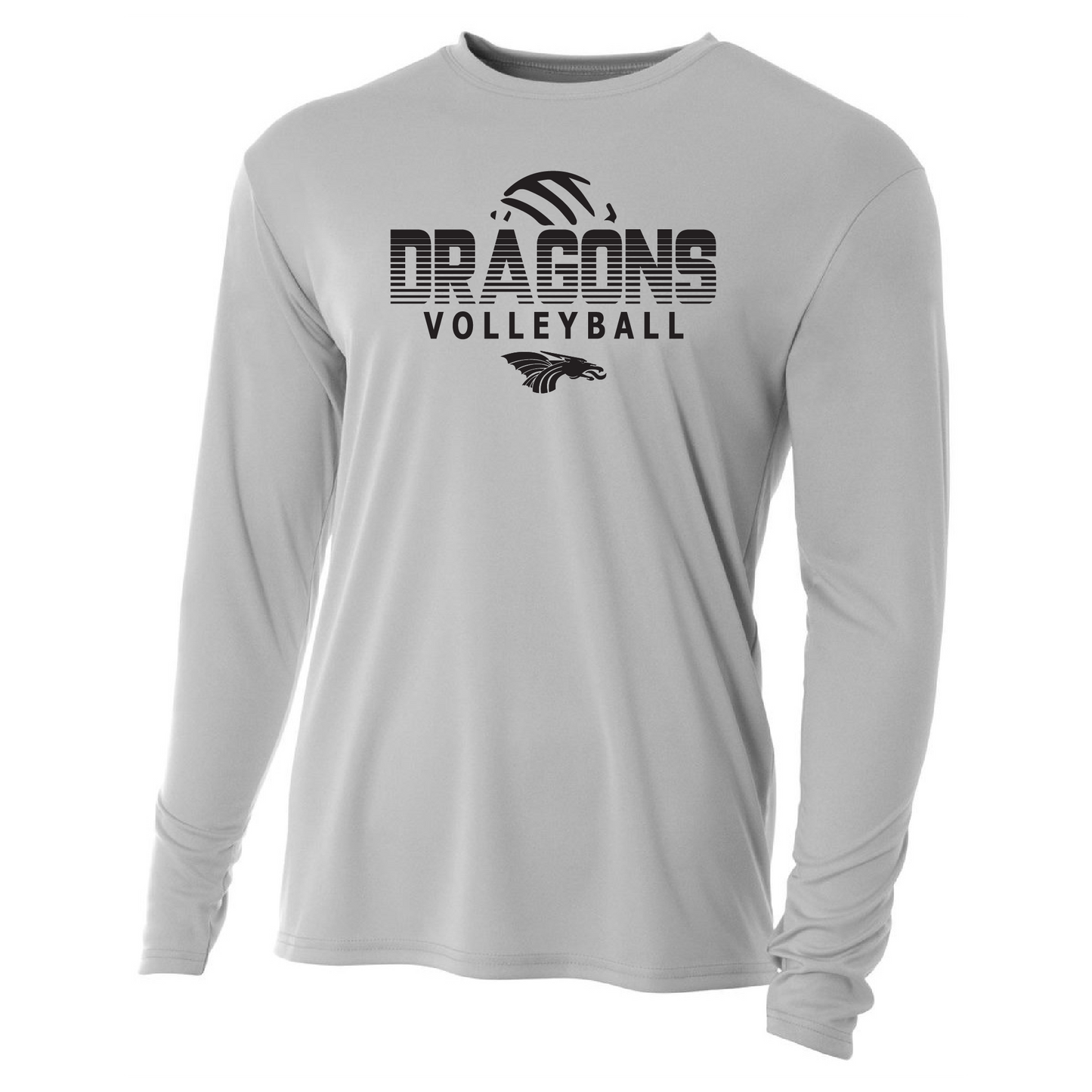 Unisex Youth L/S T-Shirt - Dragons Volleyball