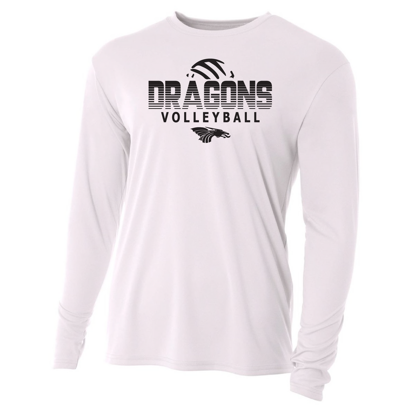 Unisex Youth L/S T-Shirt - Dragons Volleyball