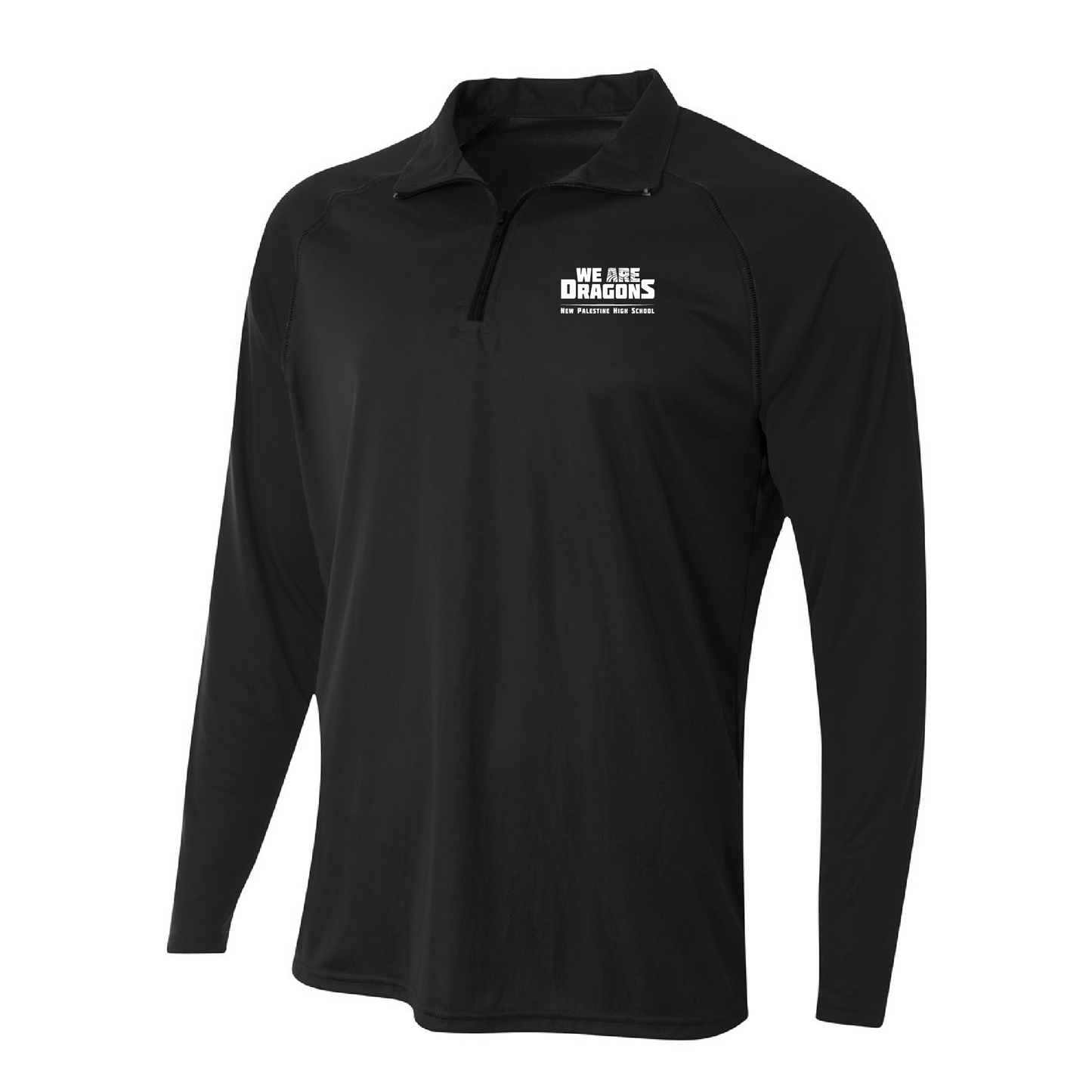 Mens Quarter Zip Pullover - We Are Dragons NPHS