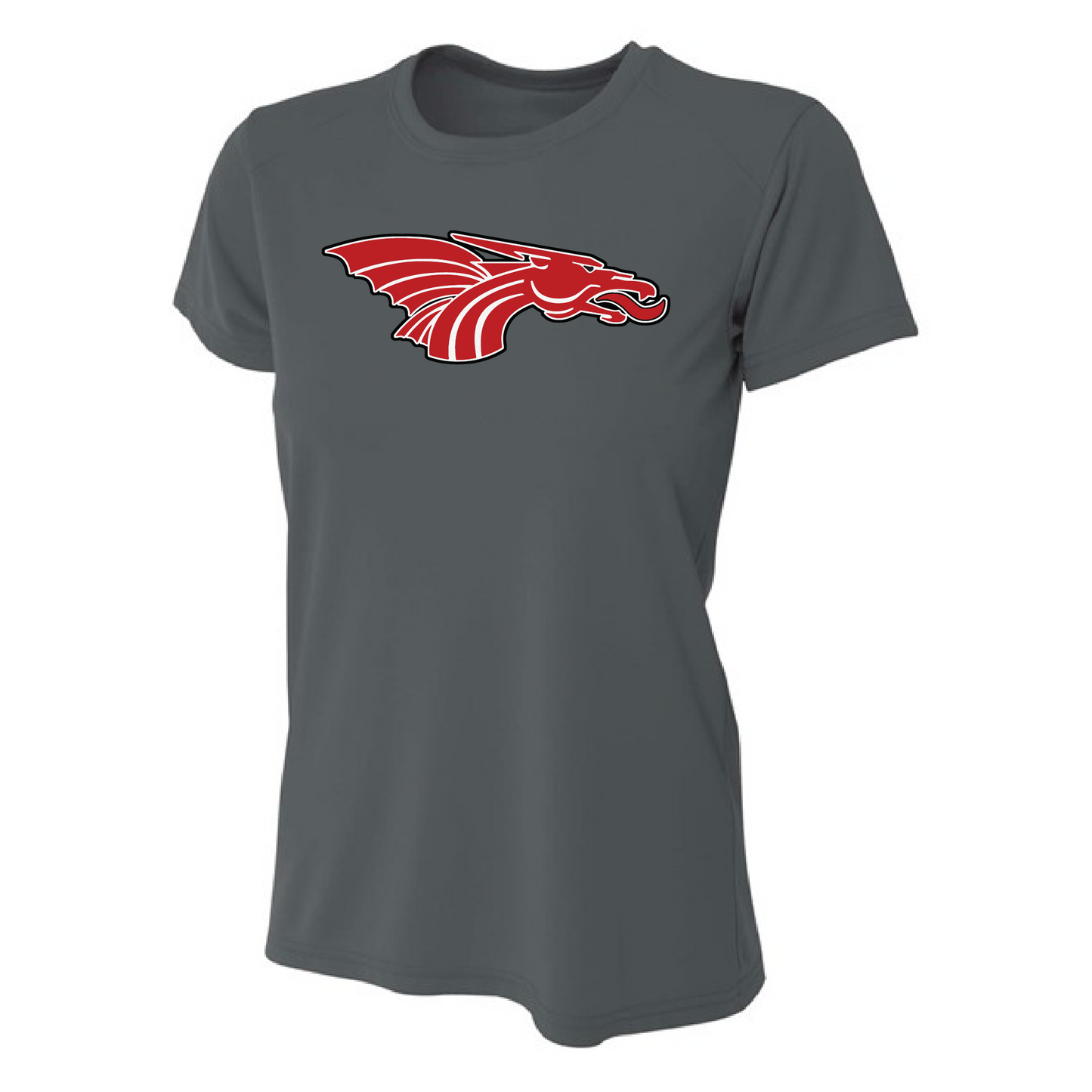 Womens S/S T-Shirt - Red Dragon Head Logo