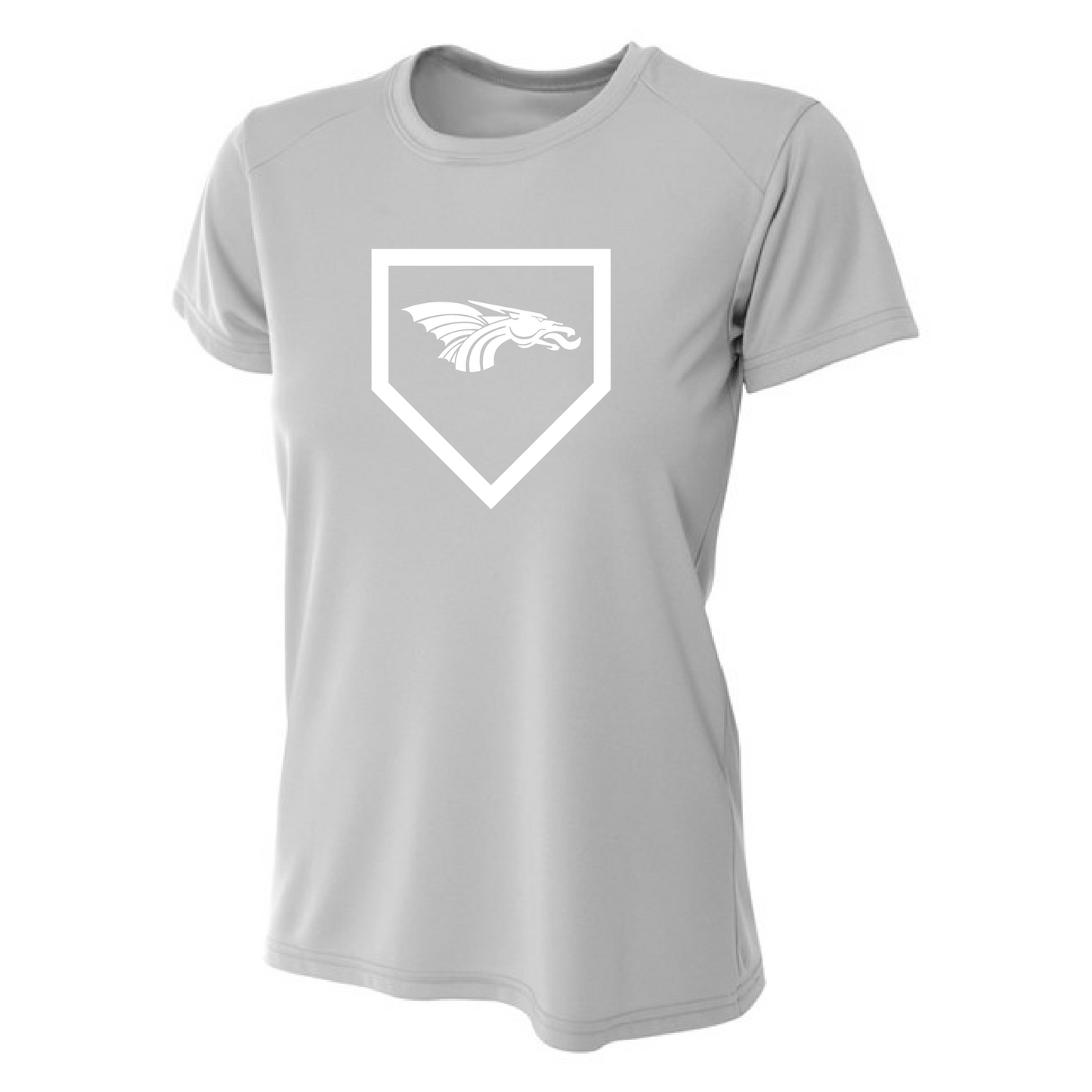 Womens S/S T-Shirt - Dragons Baseball Home Plate
