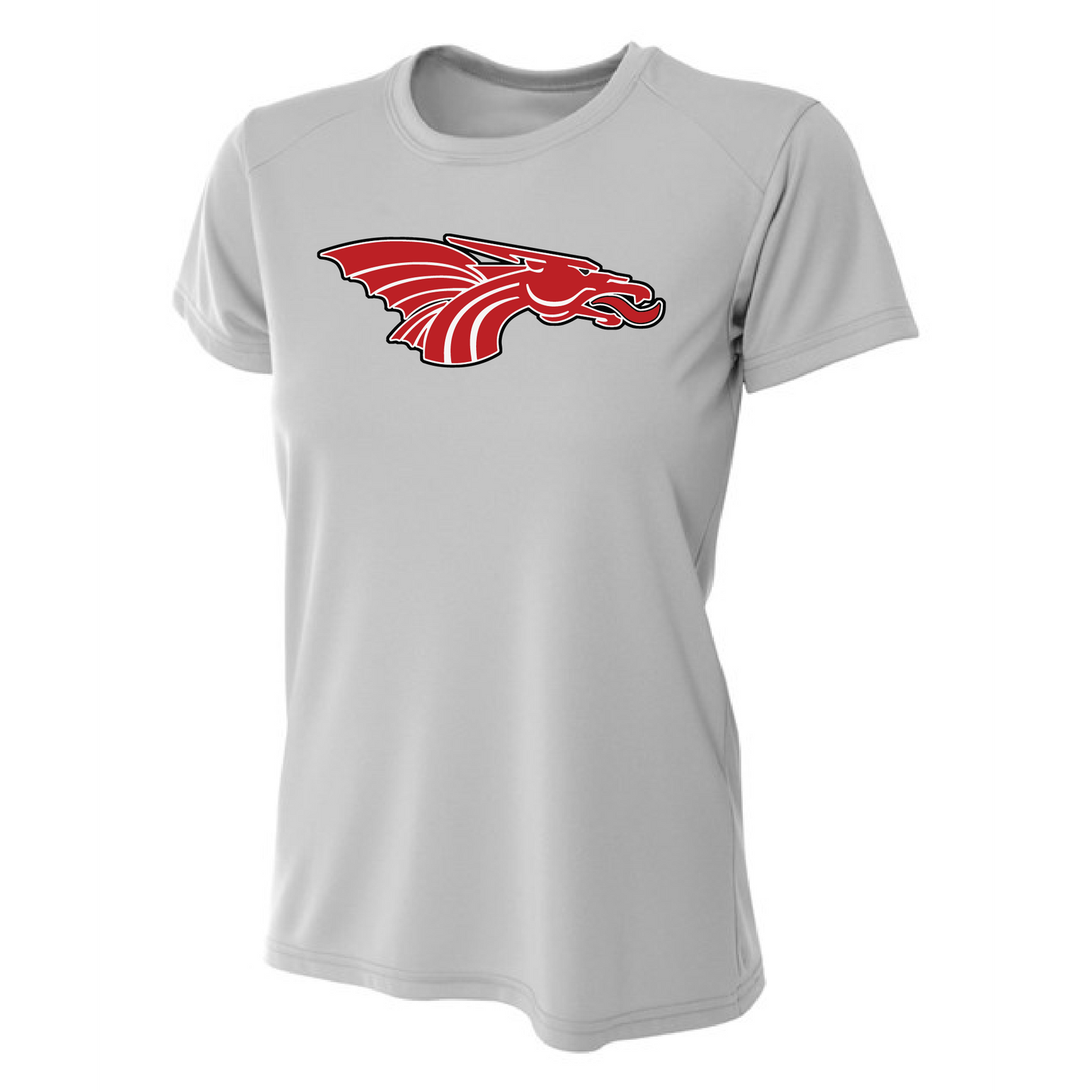 Womens S/S T-Shirt - Red Dragon Head Logo