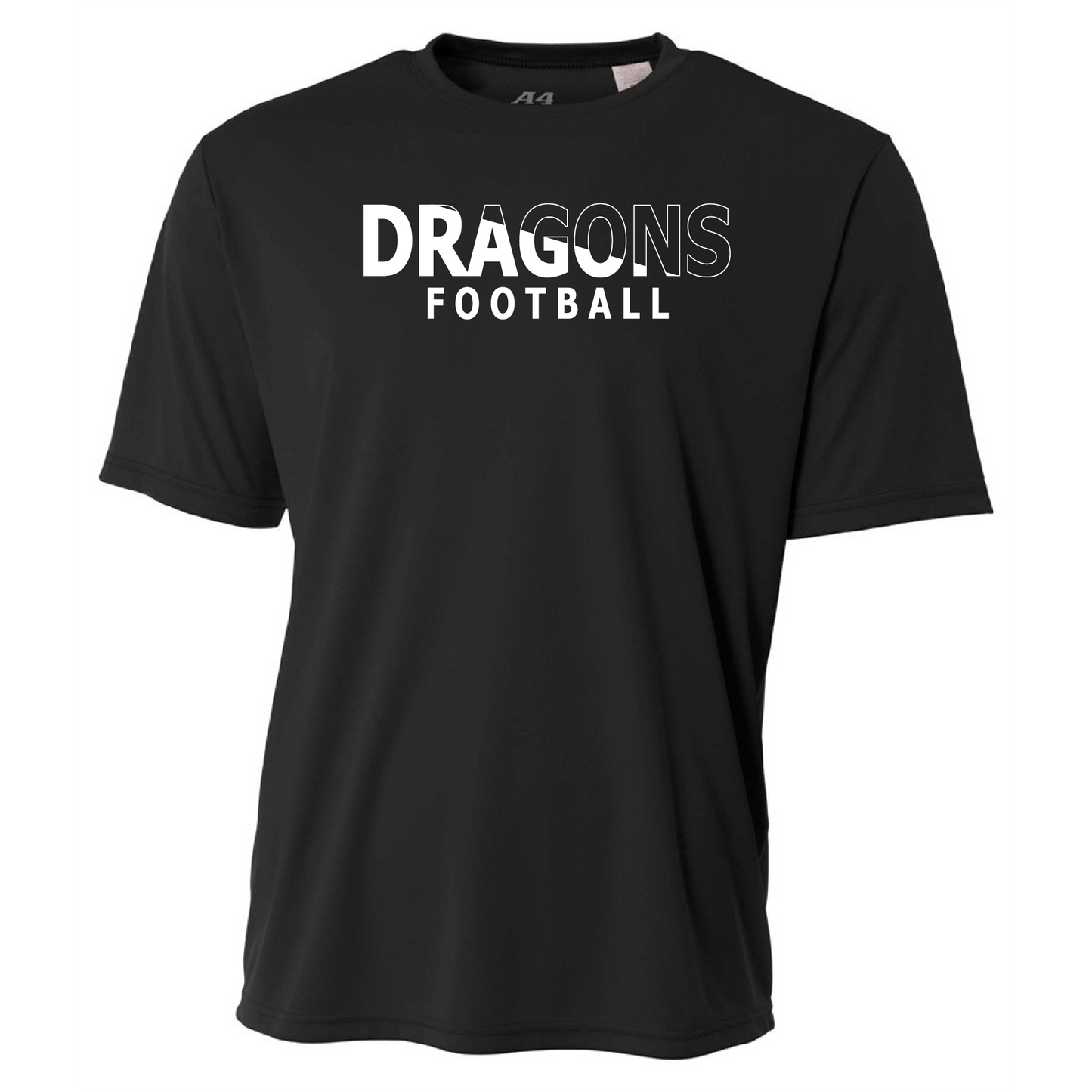 Mens S/S T-Shirt - Dragons Football Slashed