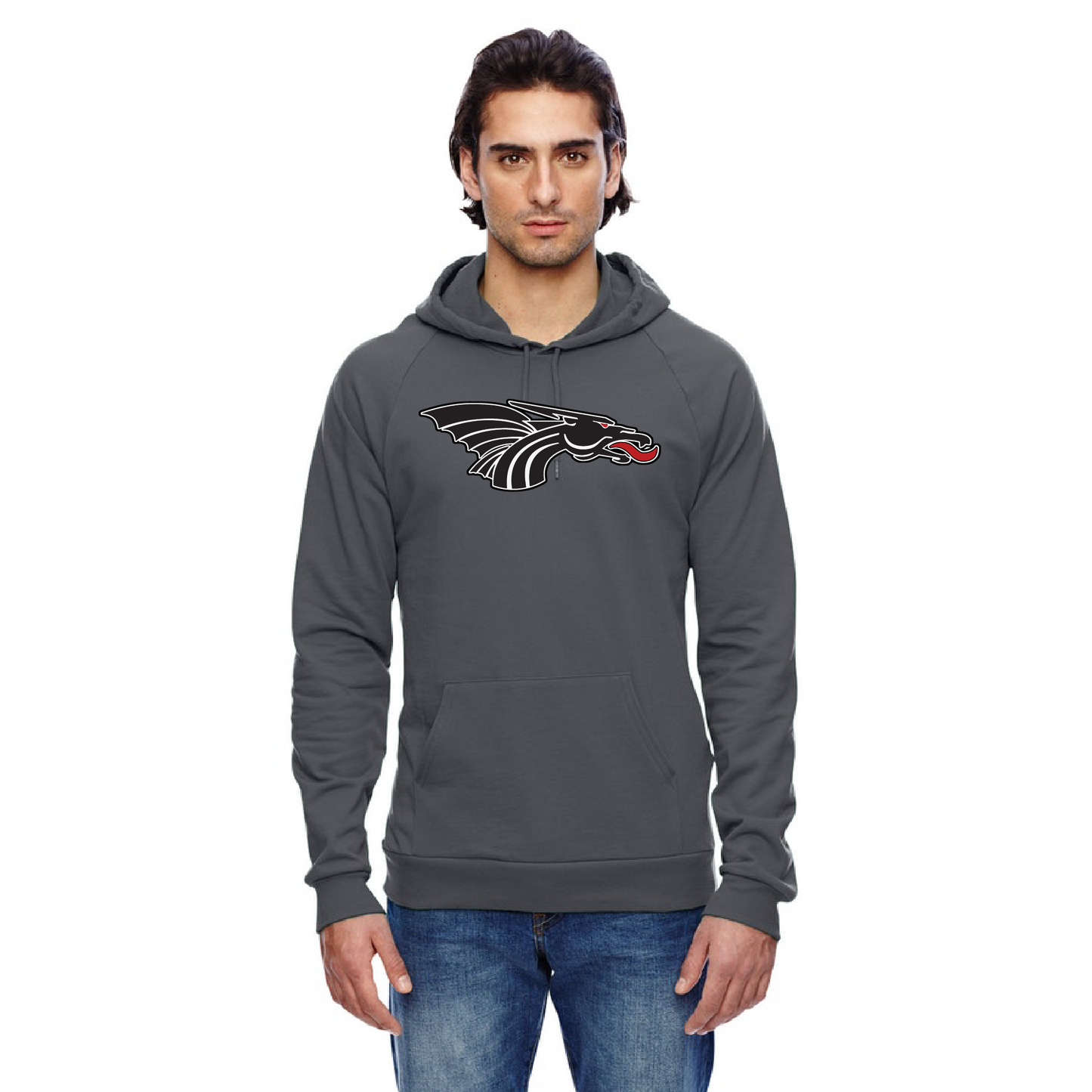 Unisex Hoodie - Black Dragon Head
