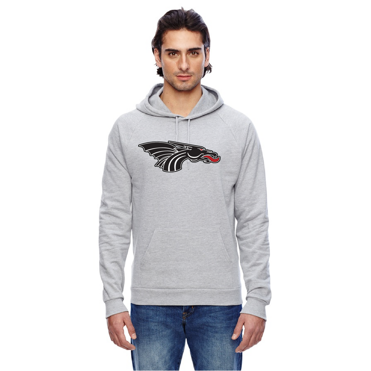 Unisex Hoodie - Black Dragon Head