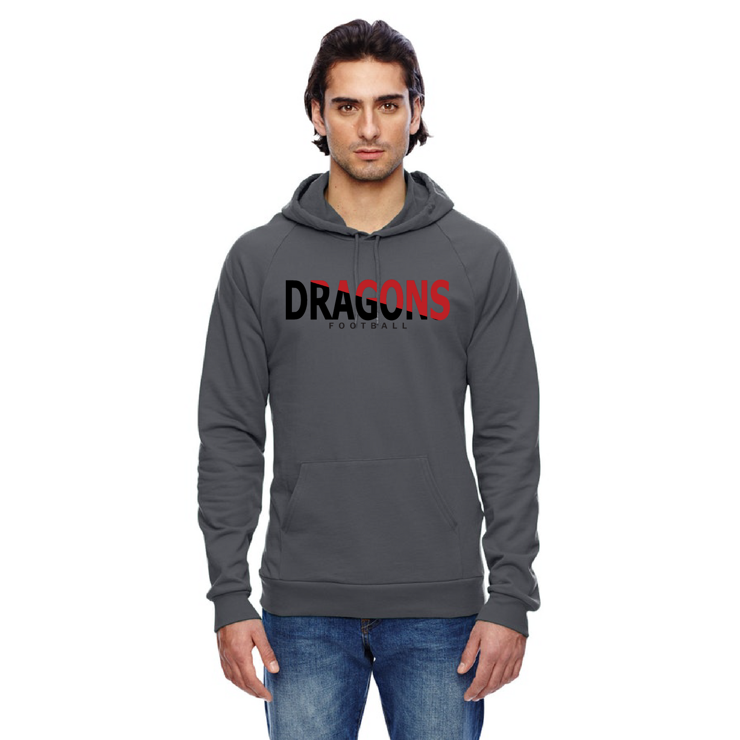 Unisex Hoodie - Dragons Football Slashed