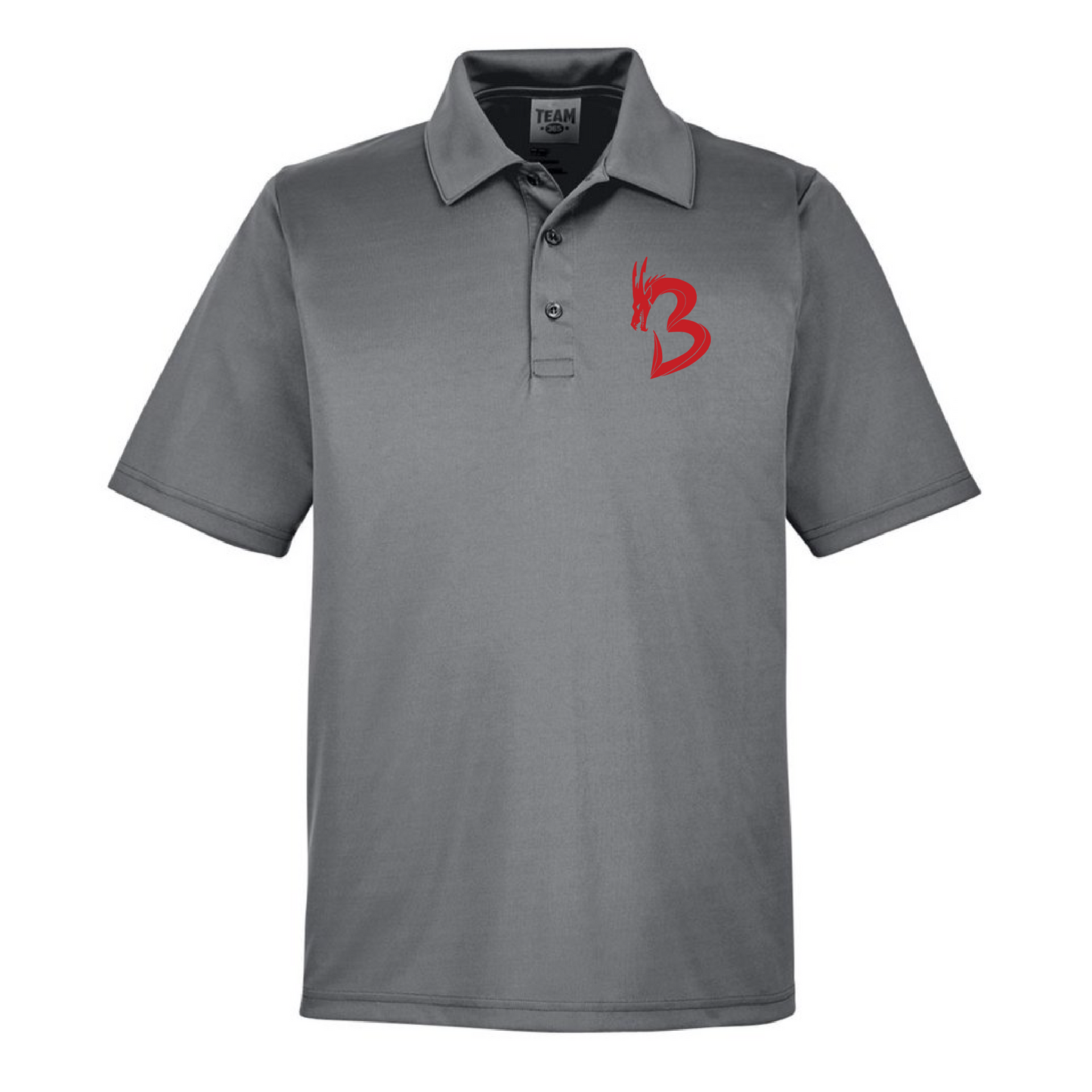 Mens Performance Polo - NP Bands "B" Dragon (red)