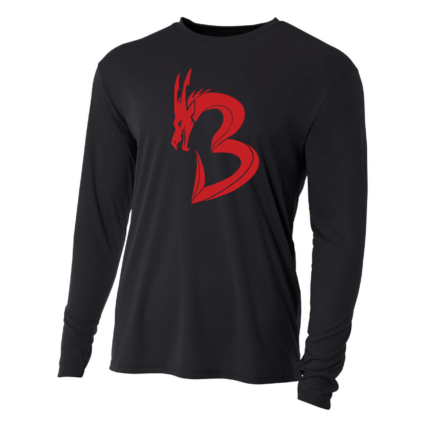 Mens L/S T-Shirt - NP Bands "B" Dragon (red)