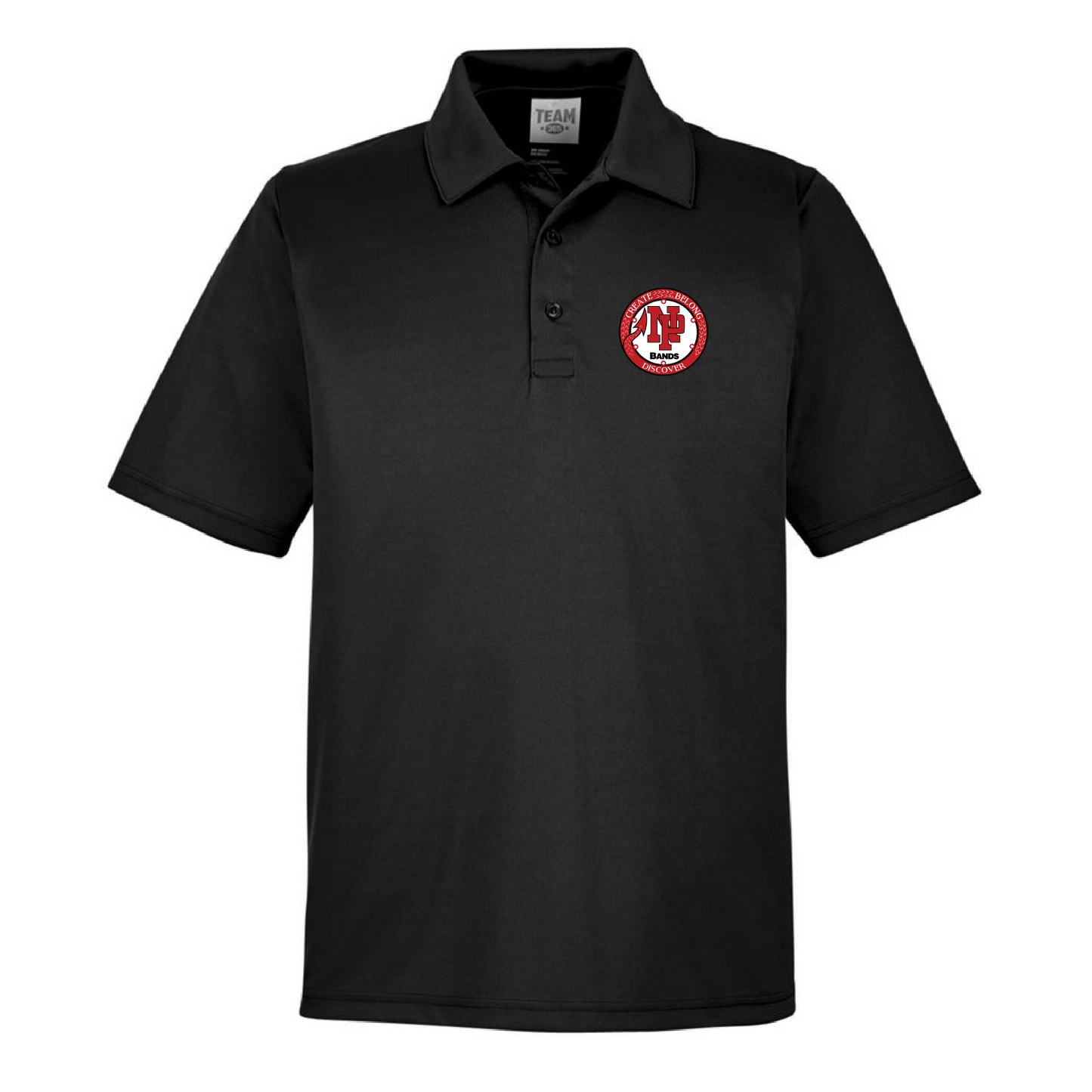 Mens Performance Polo - NP Bands Circle Logo (Bands)