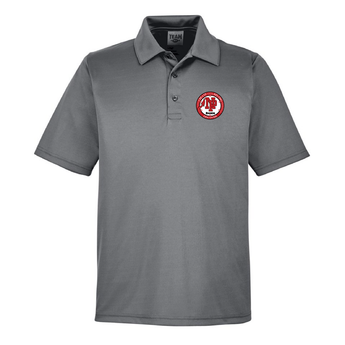 Mens Performance Polo - NP Bands Circle Logo (Bands)