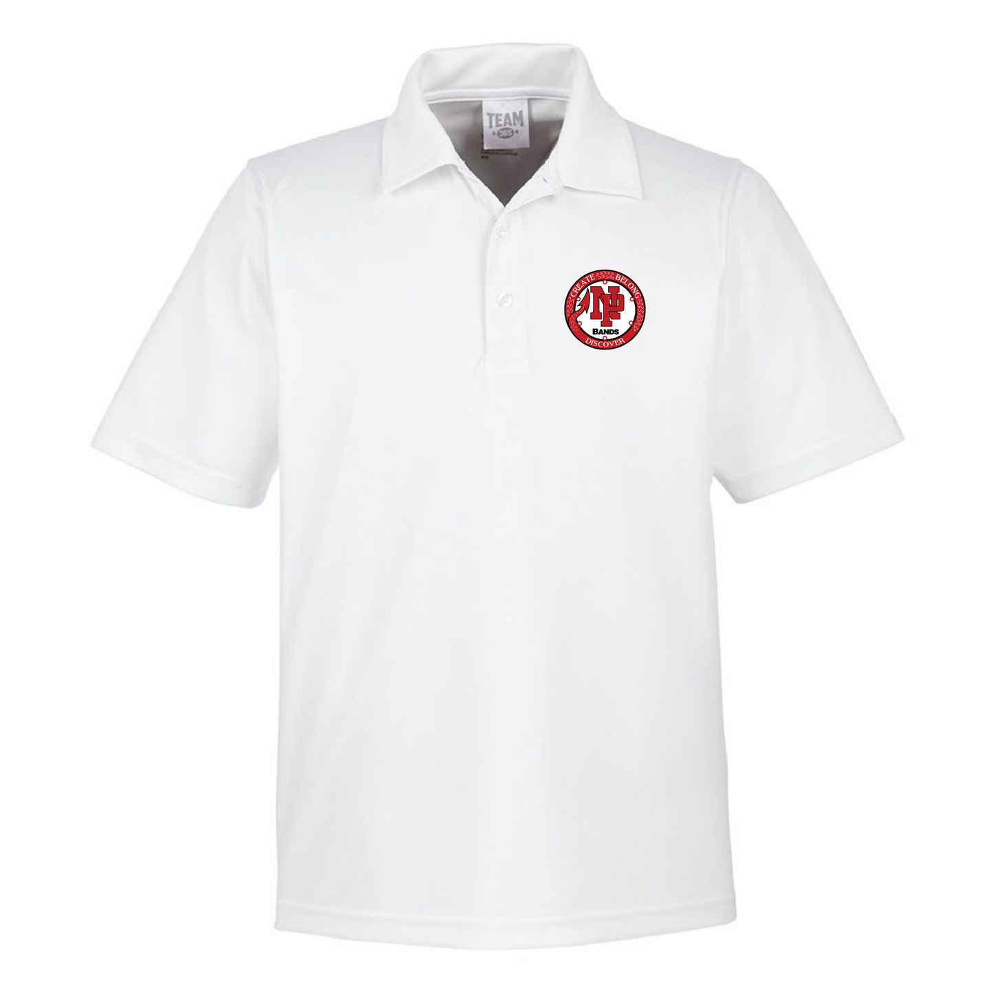 Mens Performance Polo - NP Bands Circle Logo (Bands)