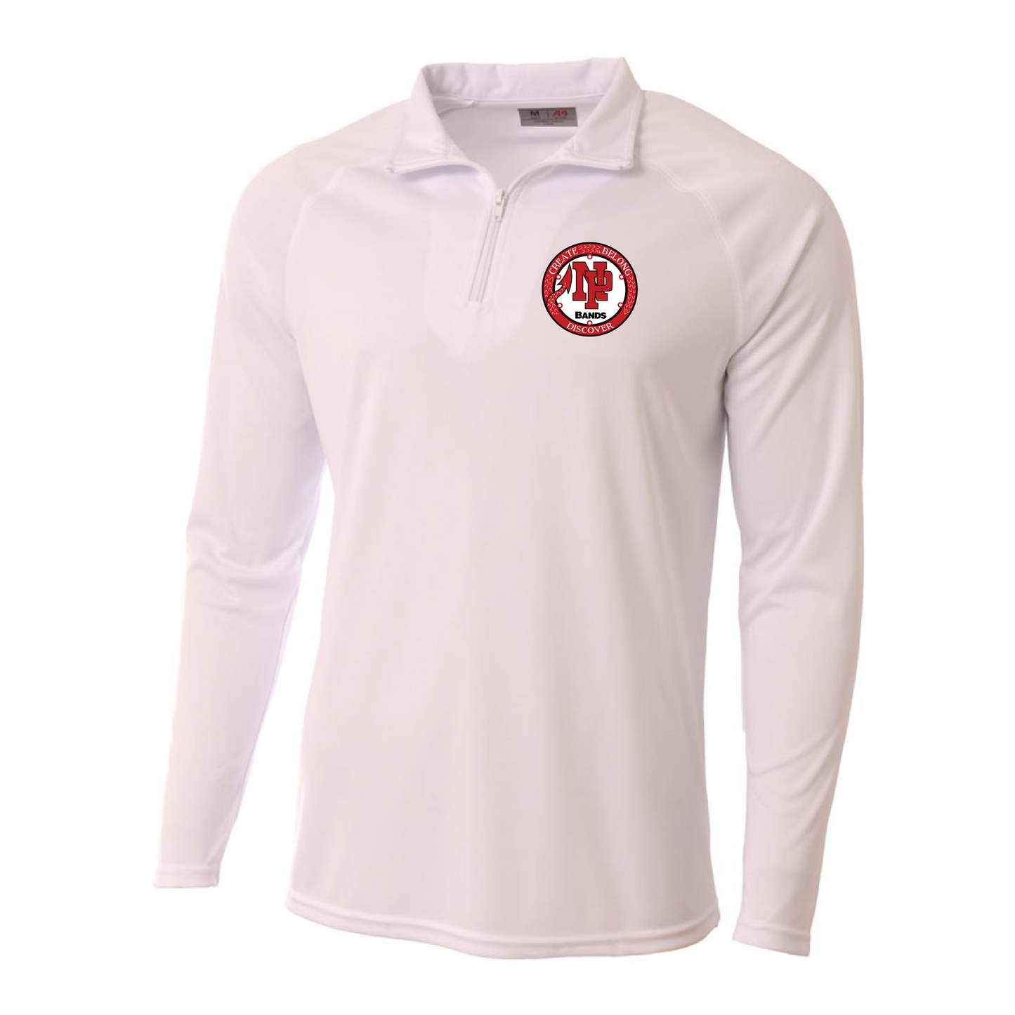 Mens Quarter Zip Pullover - NP Bands Circle Logo (Bands)